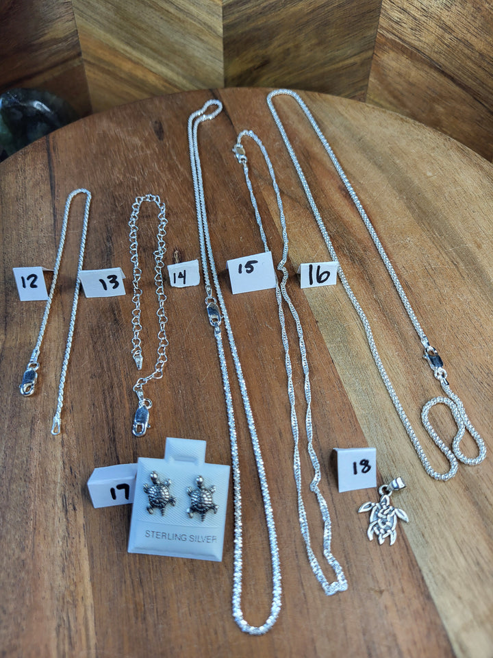 RESERVED FOR: dsdomingue-7/17/24-18 Sterling Silver Items