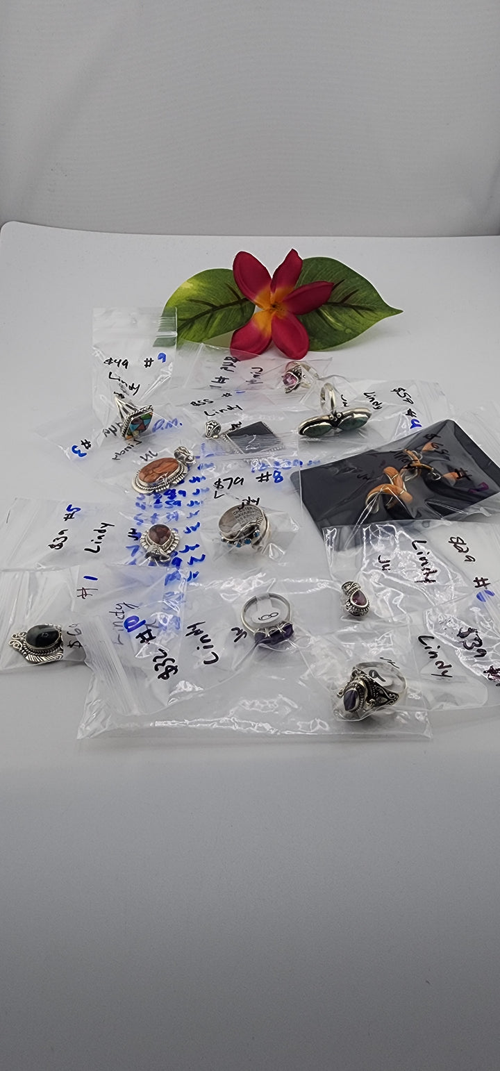 PM SHOW 48HR - RESERVED FOR:   Lindy- 8/10/2025 FL tiktok Live Show -12  Sterling Silver Items