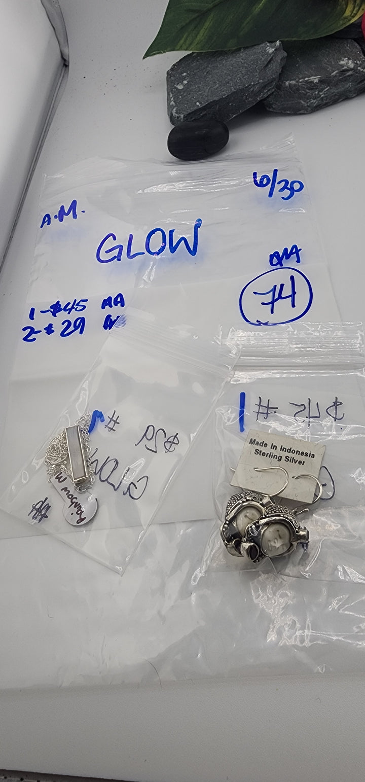 RESERVED FOR: GLOW- 6/30/2025 tiktok A.M Live Show - 2 Sterling Silver Items