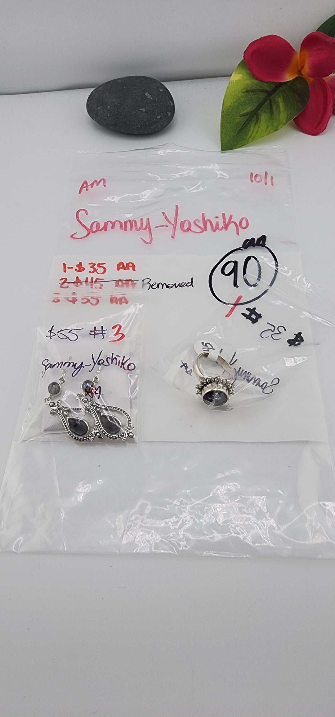 AM SHOW 48HR RESERVED FOR: Sammy_Yoshiko - 10/1/2025 FL tiktok Live Show - 2 Sterling Silver Items