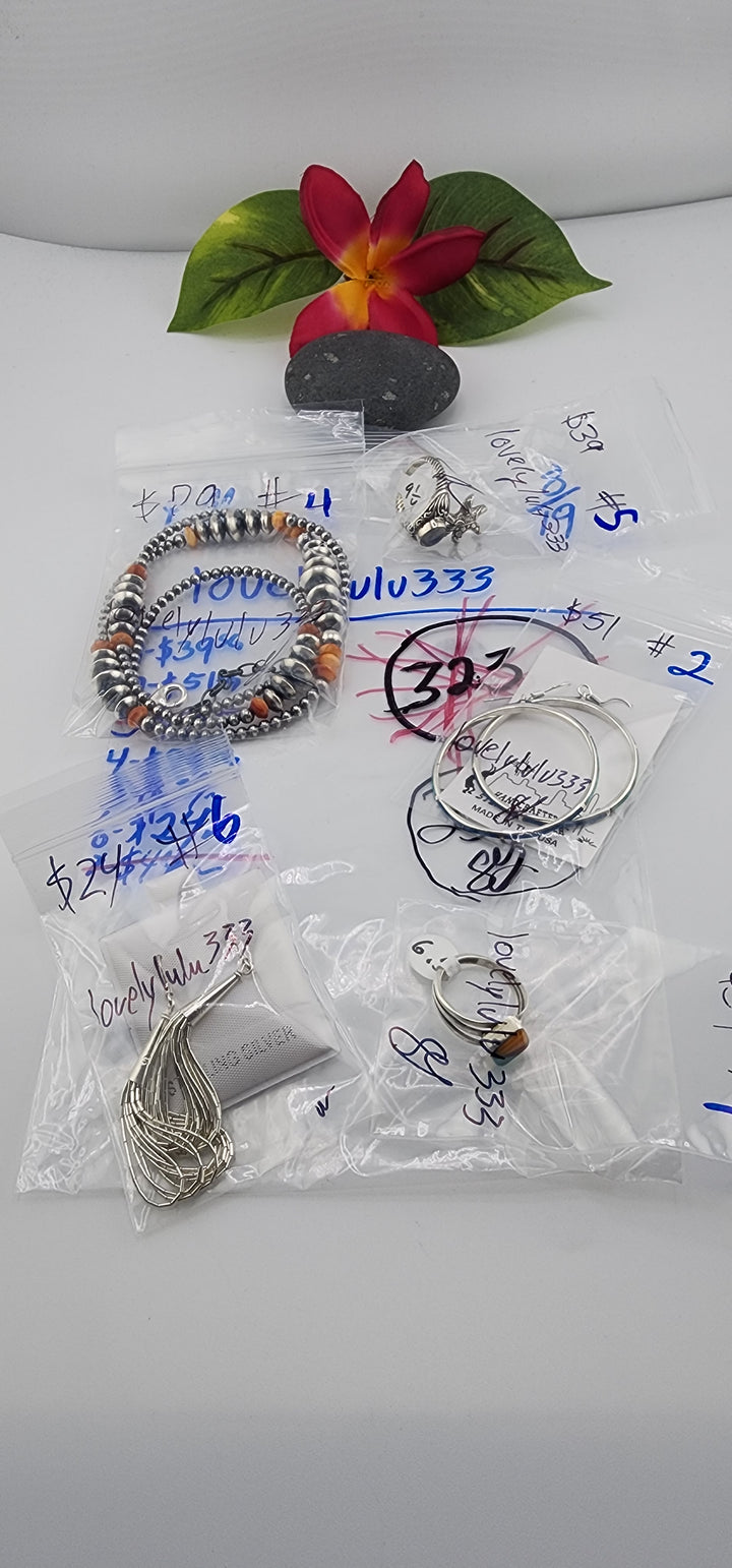PM SHOW 48HR - RESERVED FOR: lovelylulu333 - 8/19/2025 FL tiktok Live Show - 5 Sterling Silver Items