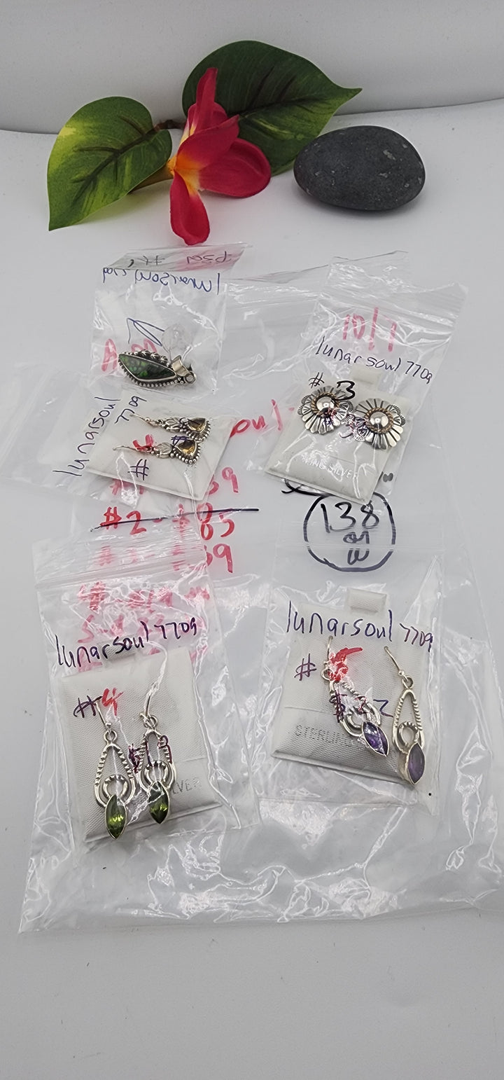 AM SHOW 48HR RESERVED FOR: lunarsoul7709 - 10/7/2025 FL tiktok Live Show - 6 Sterling Silver Items