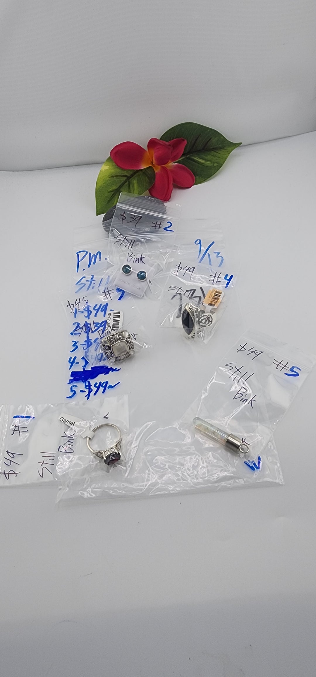 PM SHOW 48HR - RESERVED FOR: Still Bink - 9/13/2025 FL tiktok Live Show - 5 Sterling Silver Items