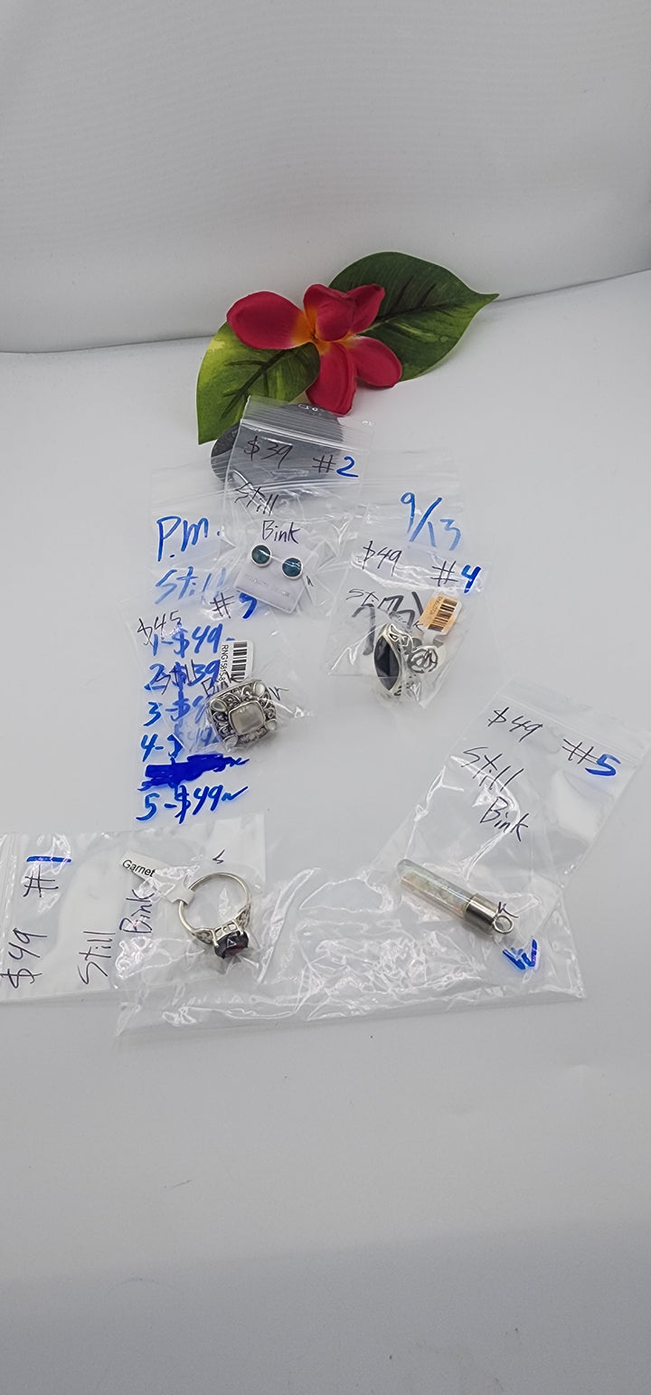 PM SHOW 48HR - RESERVED FOR: Still Bink - 9/13/2025 FL tiktok Live Show - 5 Sterling Silver Items