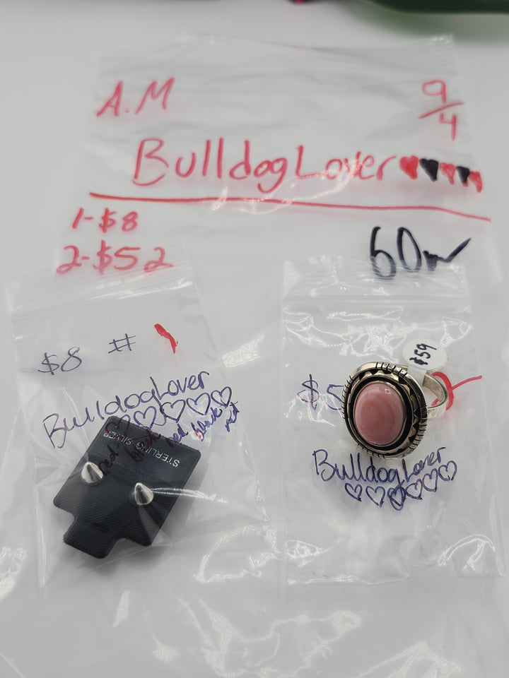 AM SHOW 48HR - RESERVED FOR: BulldogLover ❤️🖤❤️🖤❤️ - 9/4/2025 FL tiktok Live Show - 2 Sterling Silver Items