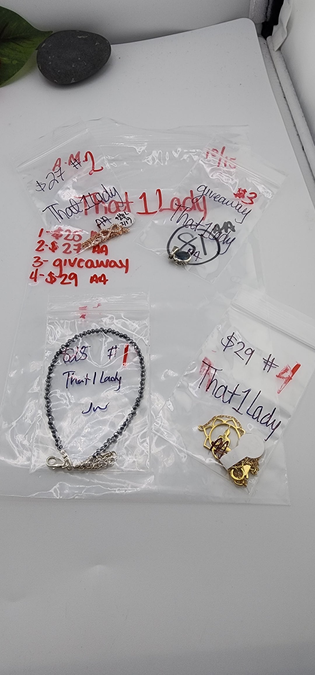 AM SHOW 48HR RESERVED FOR:  That1Lady - 10/15/2025 FL tiktok Live Show - 4 Sterling Silver Items