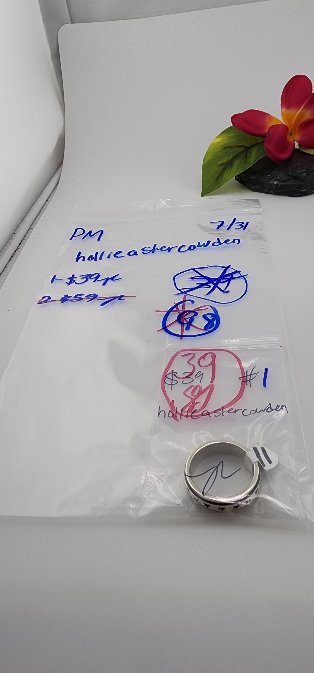 PM SHOW 48HR - RESERVED FOR: hollieastercowden  - 7/31/2025 FL tiktok Live Show - 1 Sterling Silver Items
