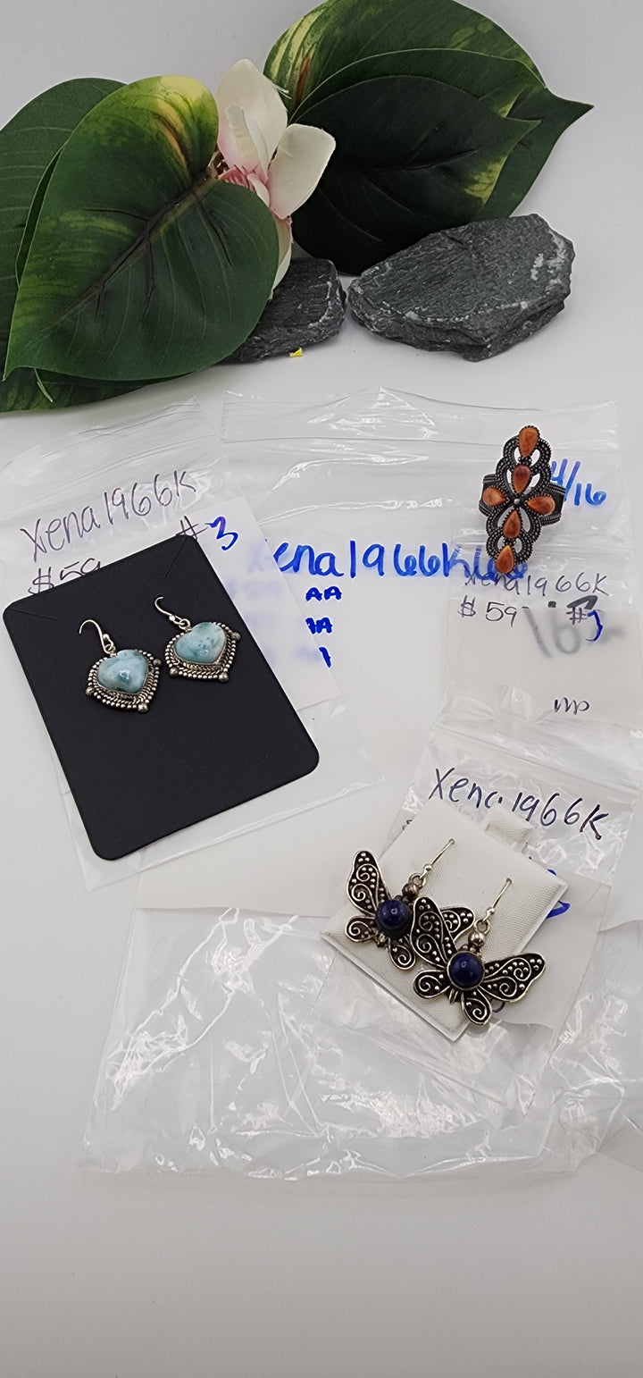 RESERVED FOR: xena1966k66 - 4/16/2025 tiktok Live Show - 3 Sterling Silver Items