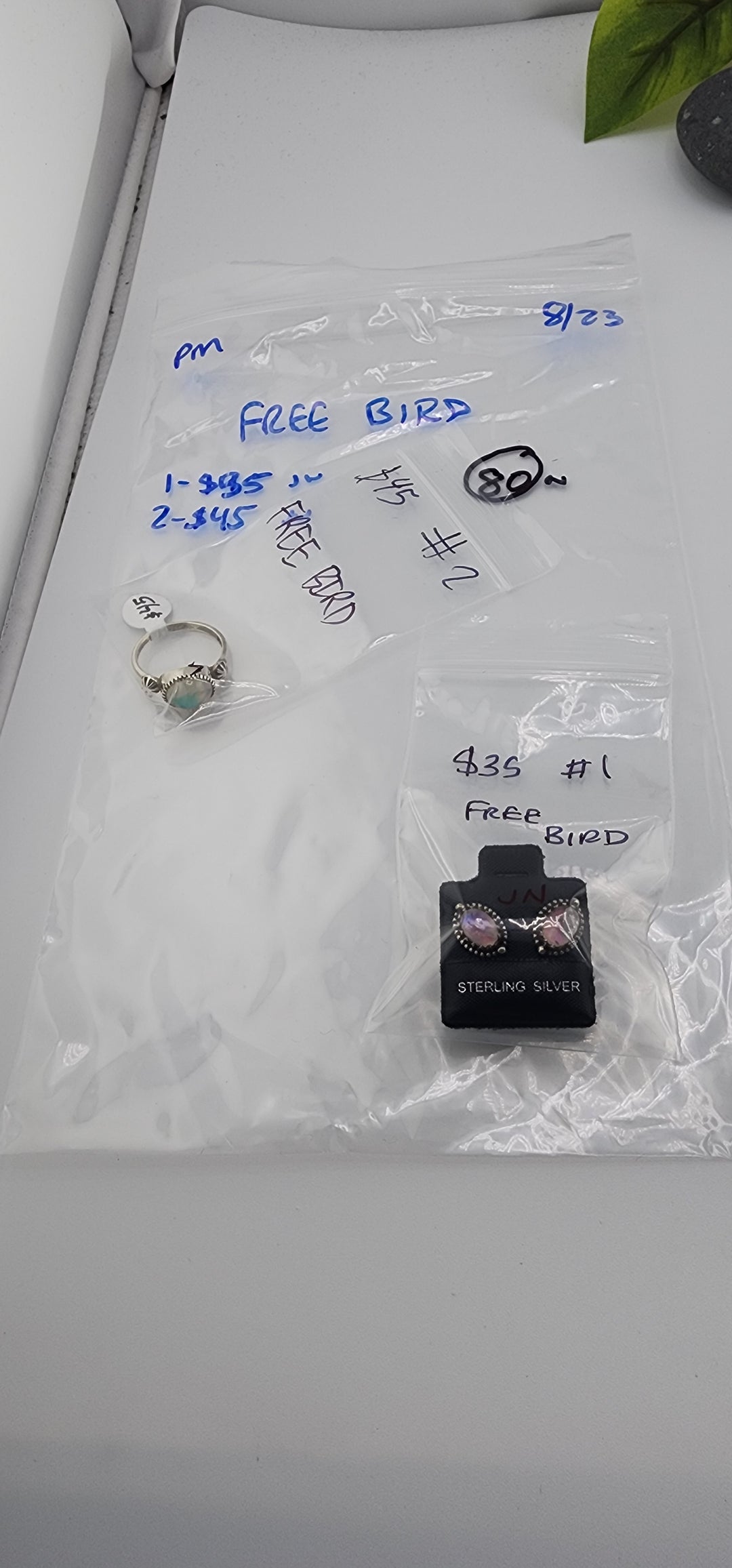 PM SHOW 48HR - RESERVED FOR:  FREE BIRD- 8/23/2025 FL tiktok Live Show - 2 Sterling Silver Items