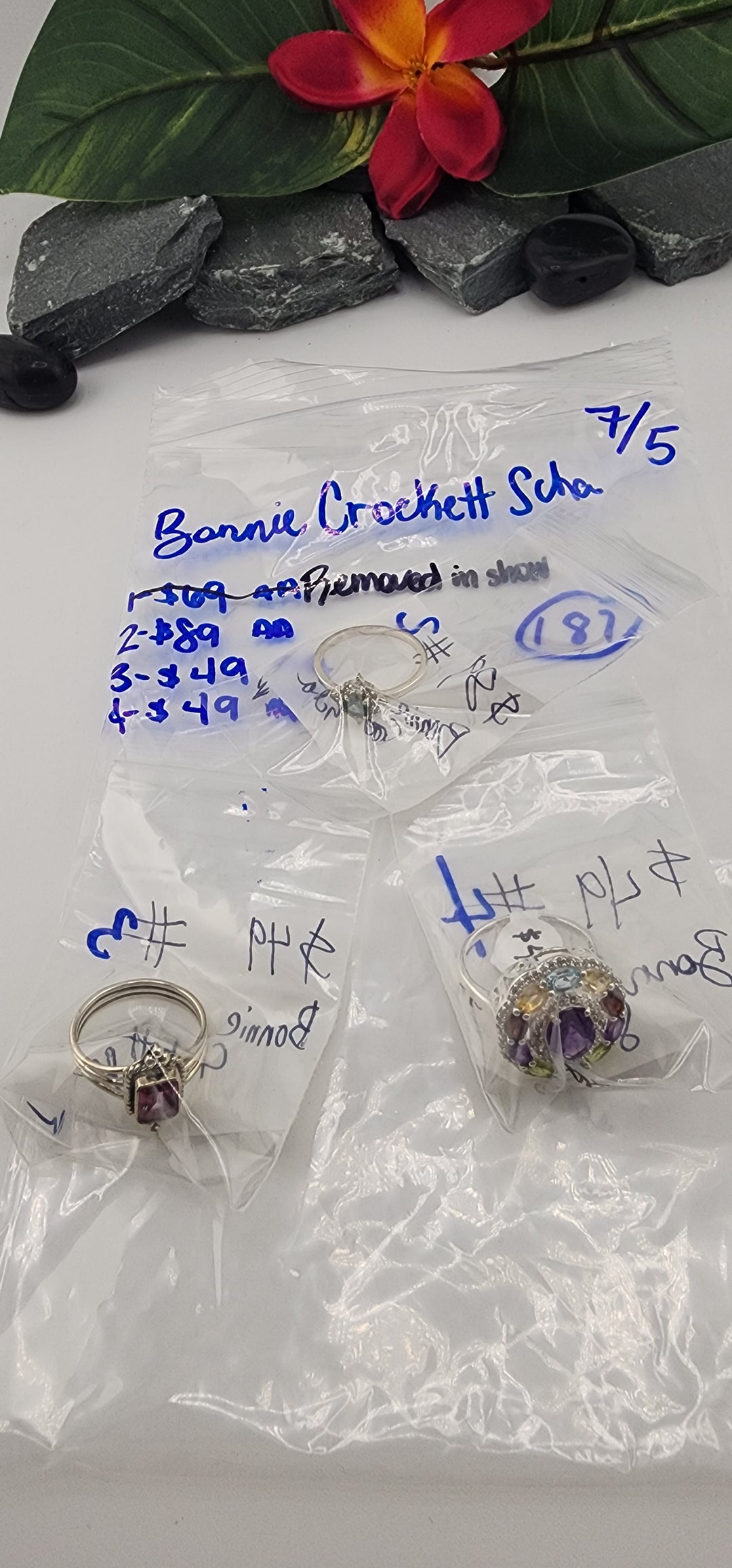 48HR - RESERVED FOR: Bonnie Crockett Scha - 7/5/2025 FL tiktok Live Show -3  Sterling Silver Items