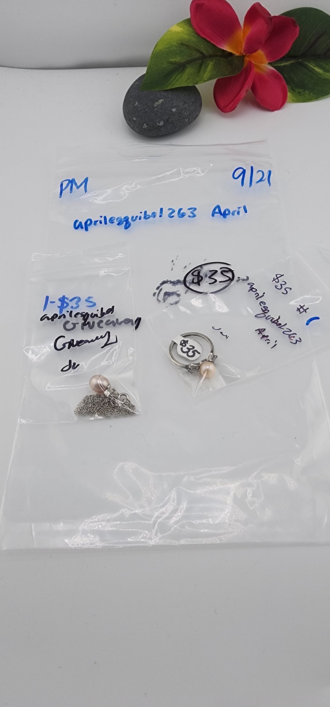 PM SHOW 48HR - RESERVED FOR:  aprilesquibel263 April- 9/21/2025 FL tiktok Live Show -1 Sterling Silver Items