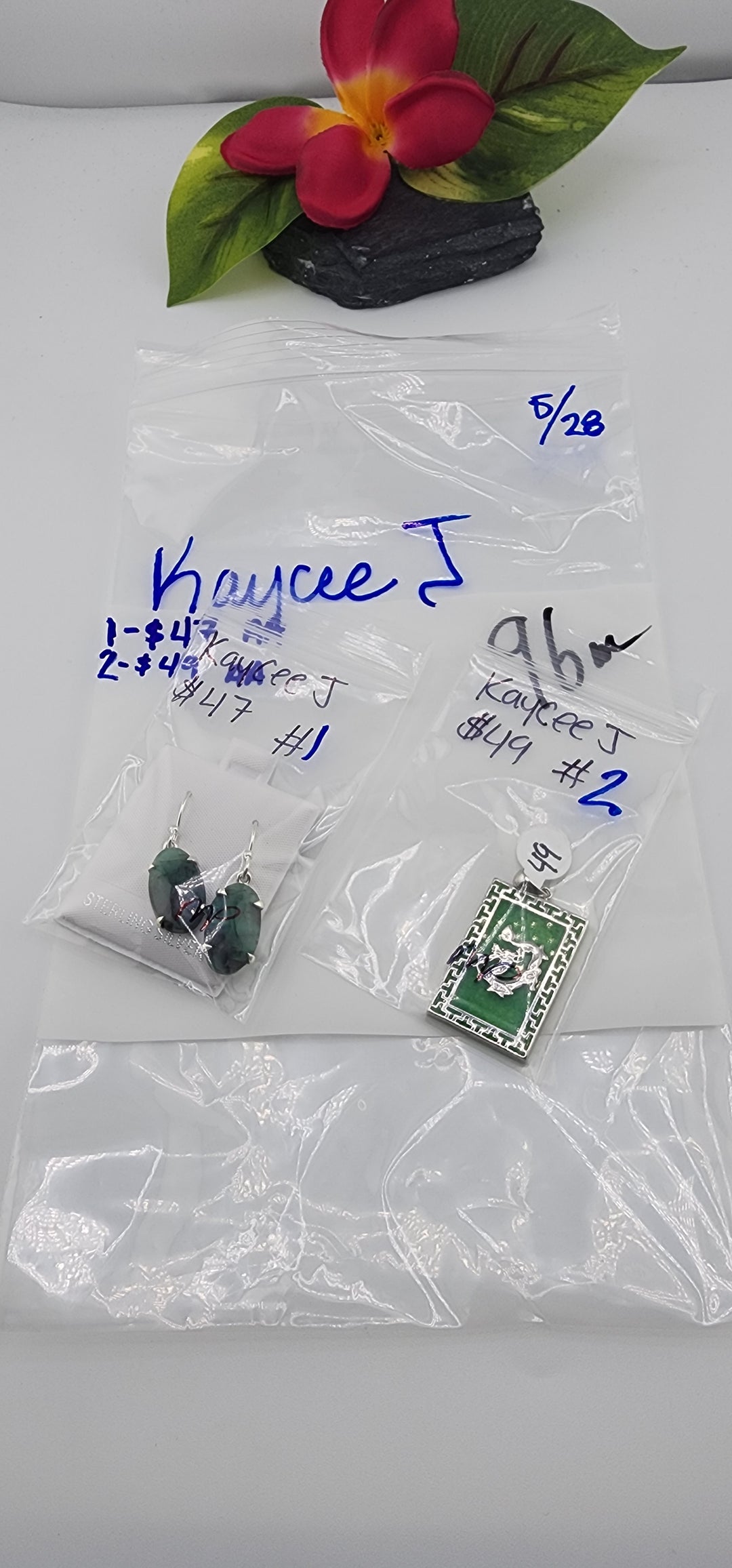RESERVED FOR: Kaycee J - 5/28/2025 tiktok Live Show - 2 Sterling Silver Items