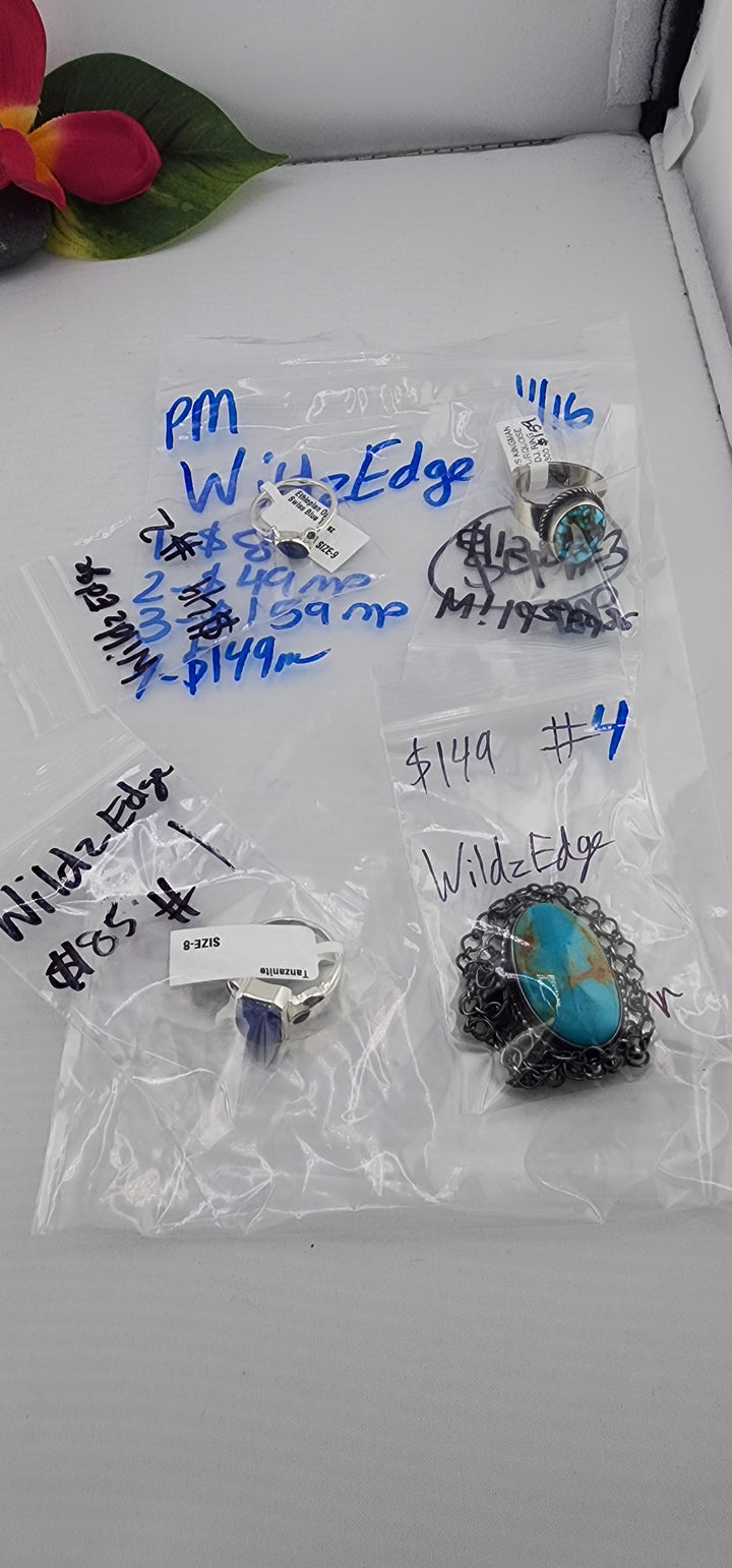 PM SHOW 48HR - RESERVED FOR: WildzEdge - 11/16/2025 tiktok Live Show - 4 Sterling Silver Items
