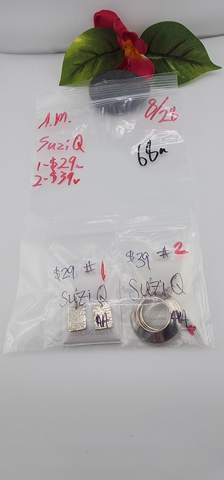AM SHOW 48HR - RESERVED FOR: SuziQ - 8/28/2025 FL tiktok Live Show - 2 Sterling Silver Items