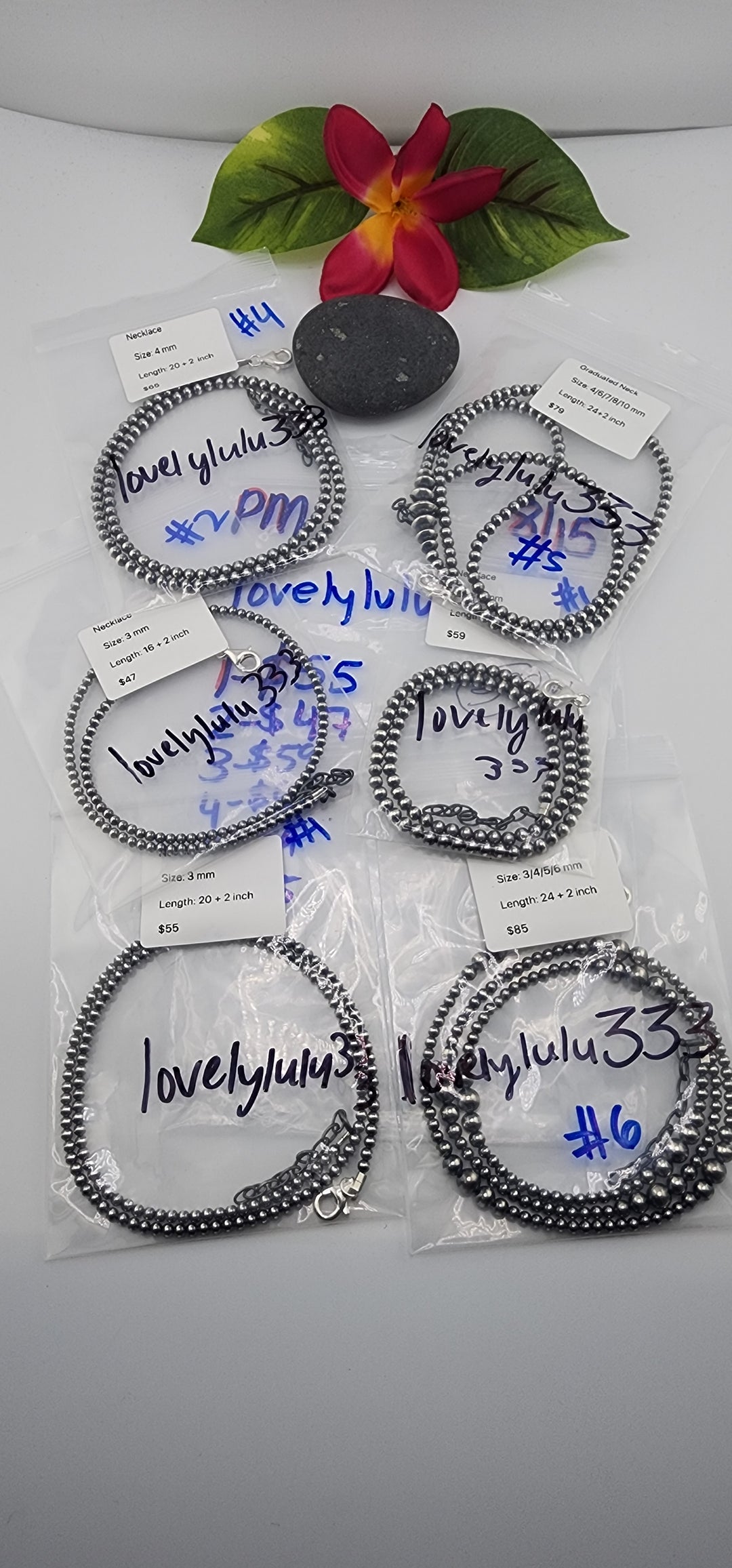 PM SHOW 48HR - RESERVED FOR:  lovelylulu333- 8/15/2025 FL tiktok Live Show -6  Sterling Silver Items