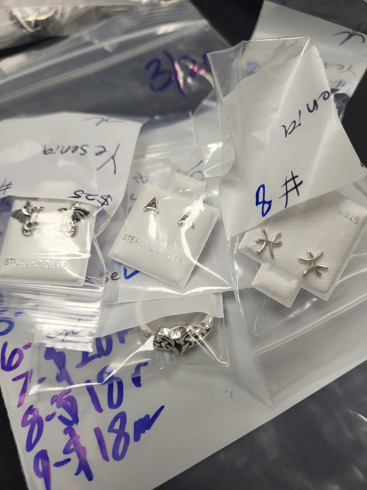 RESERVED FOR: yesenia  - 3/20/2025 Live Show - 9 Sterling Silver Items