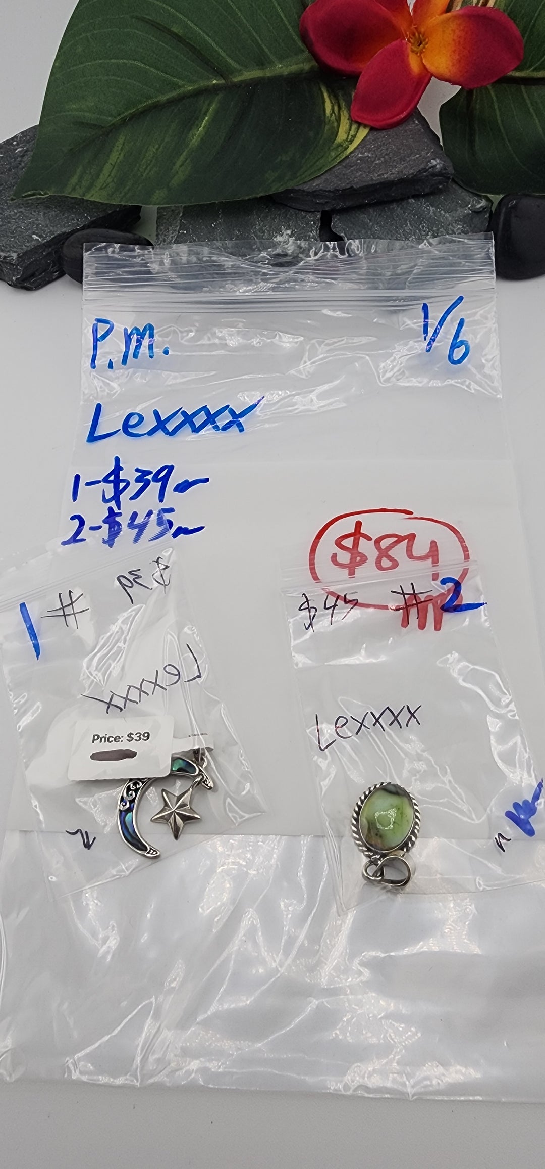 PM SHOW 48HR - RESERVED FOR: Lexxxx - 1/6/2026 tiktok Live Show - 2 Sterling Silver Items