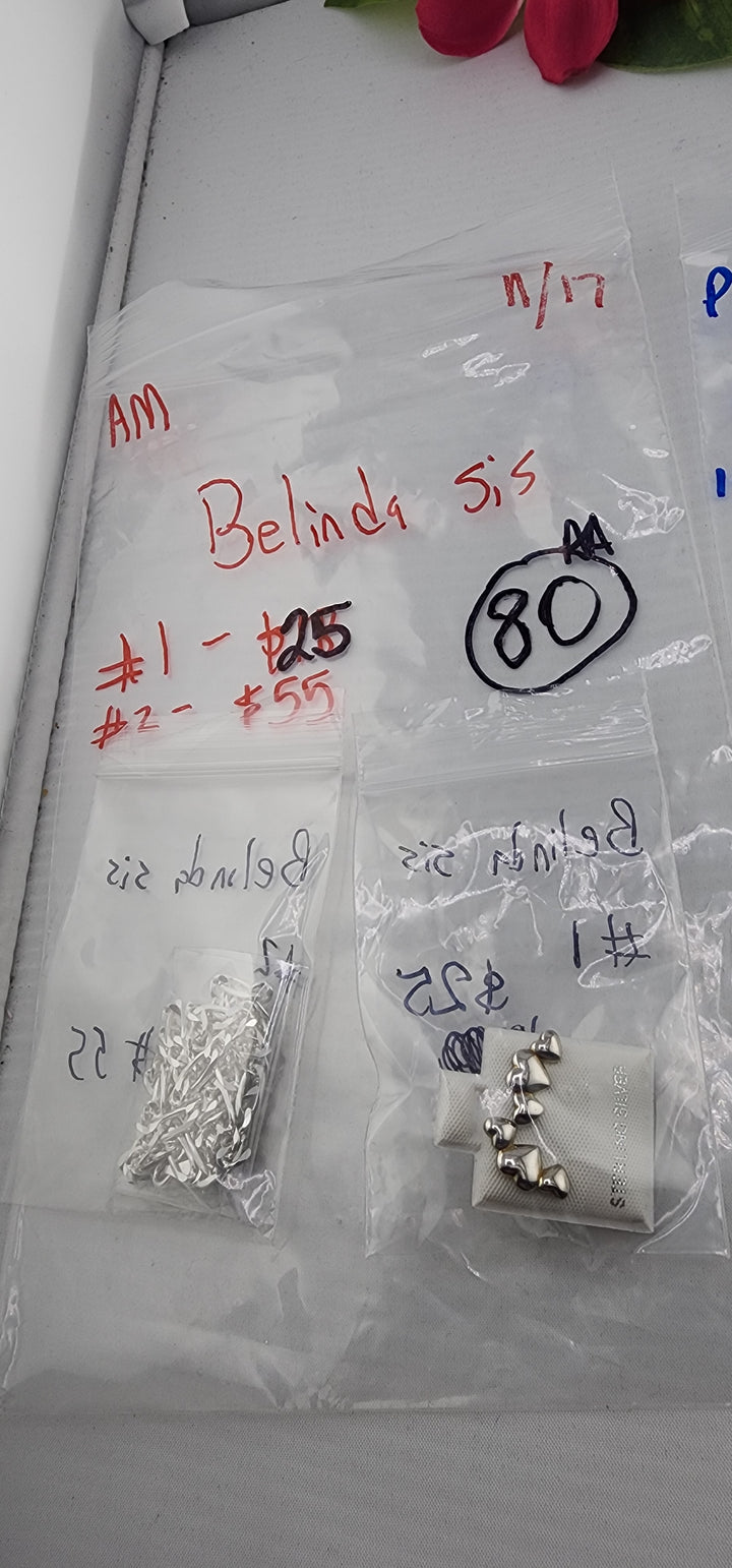 AM SHOW 48HR RESERVED FOR: Belinda Sis - 11/17/2025 FL tiktok Live Show - 2 Sterling Silver Items