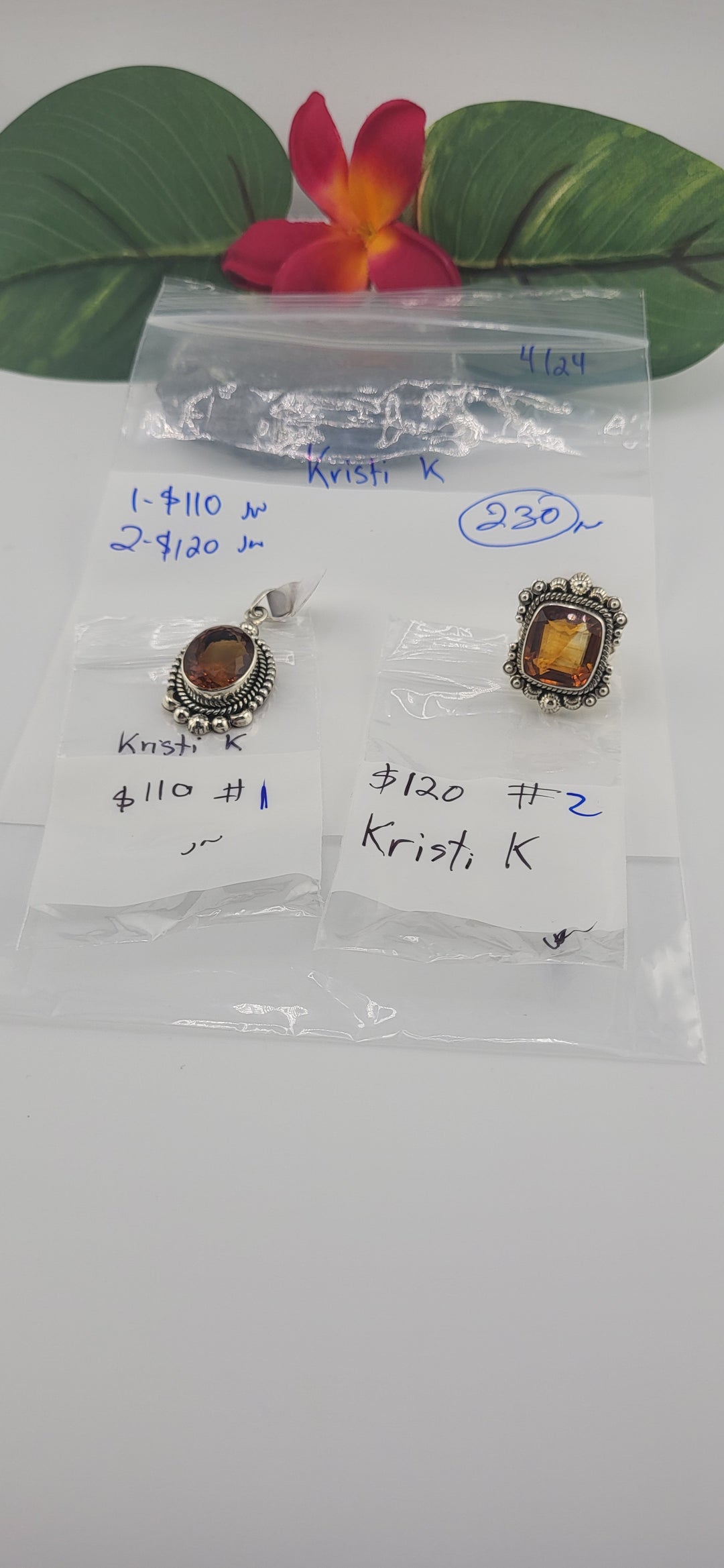 RESERVED FOR:  Kristi K- 4/24/2025 tiktok Live Show -2  Sterling Silver Items