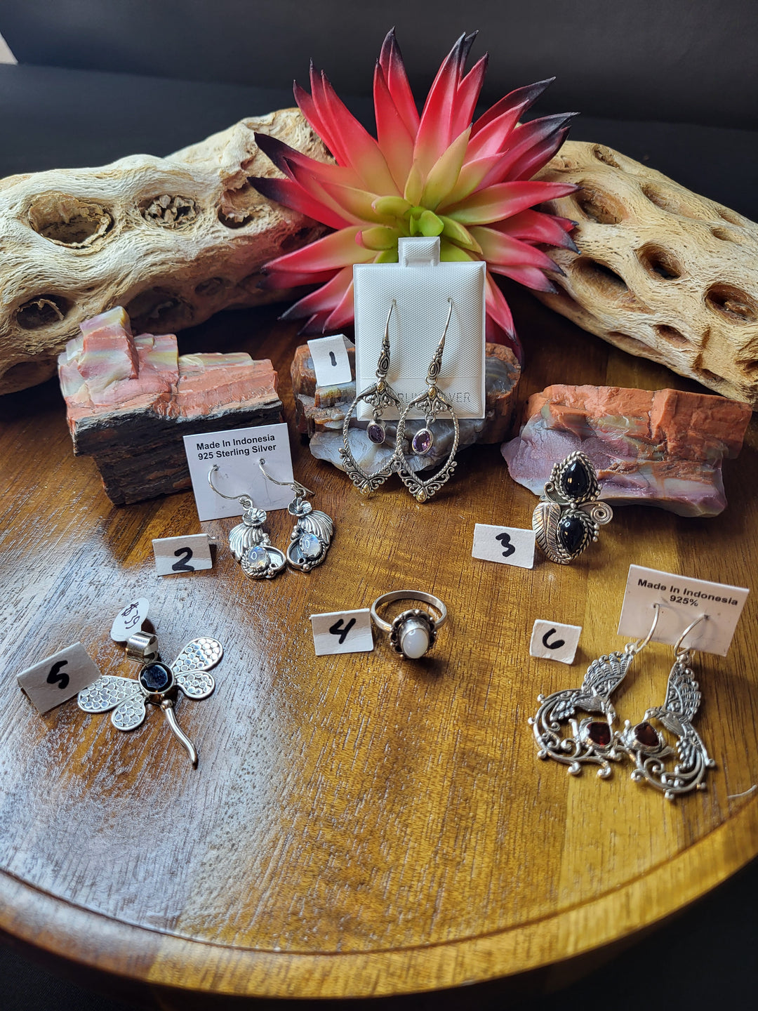 RESERVED FOR: Gina Workman929 7/31/24- 6 Sterling Silver Items