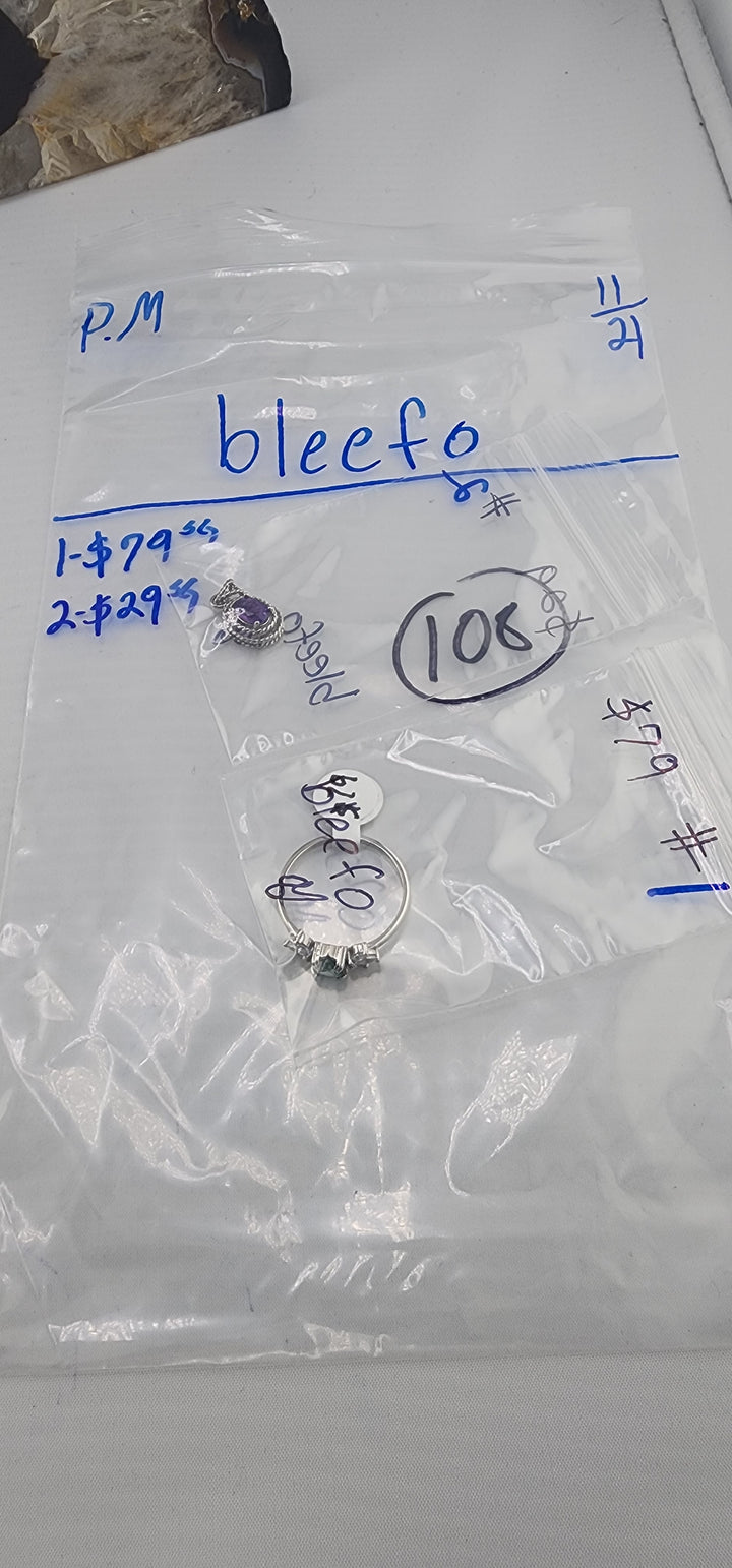 PM SHOW 48HR - RESERVED FOR: 🦋bleefo - 11/21/2025 tiktok Live Show - 2 Sterling Silver Items