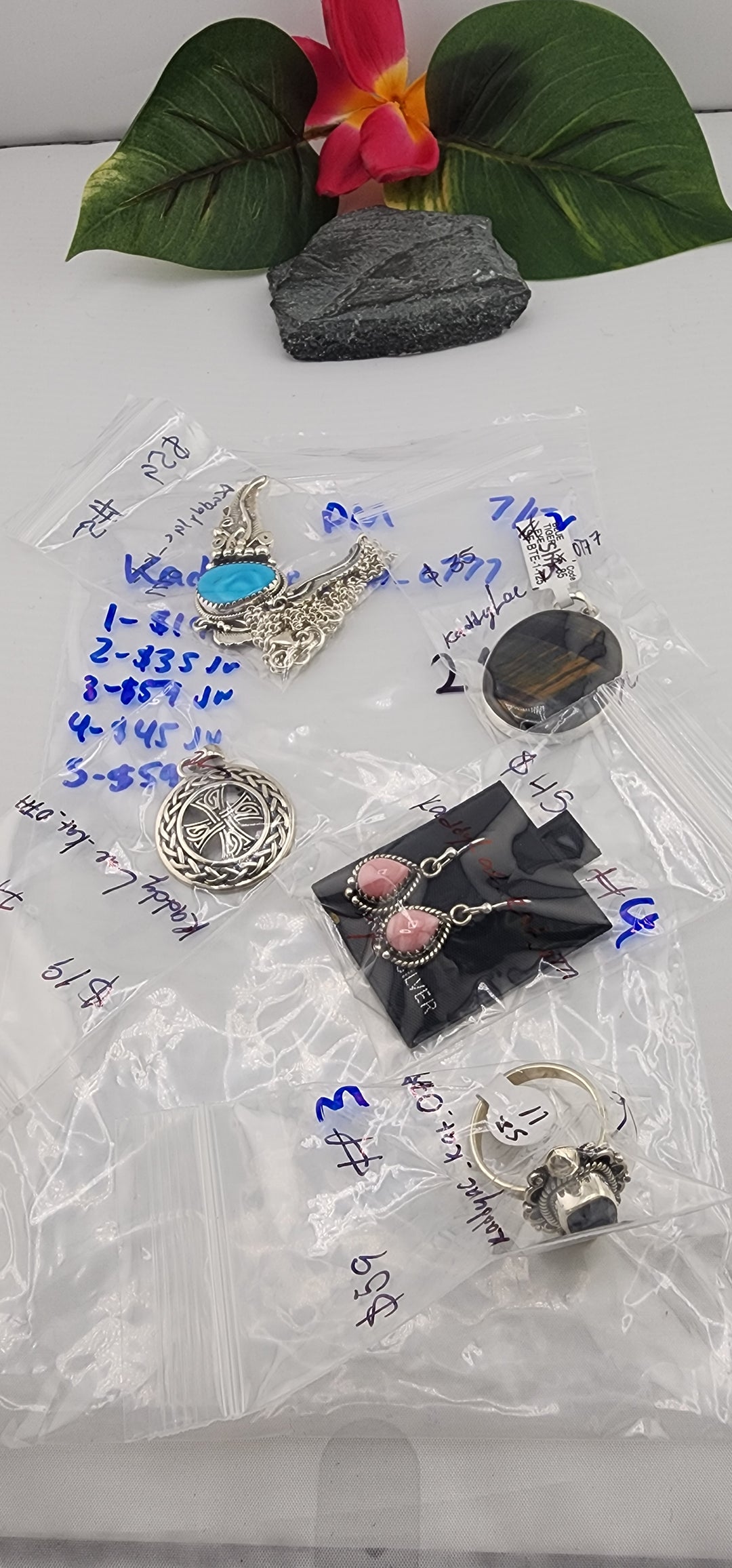 PM SHOW 48HR - RESERVED FOR:  KaddyLac_Kat_0777- 7/13/2025 FL tiktok Live Show -5  Sterling Silver Items