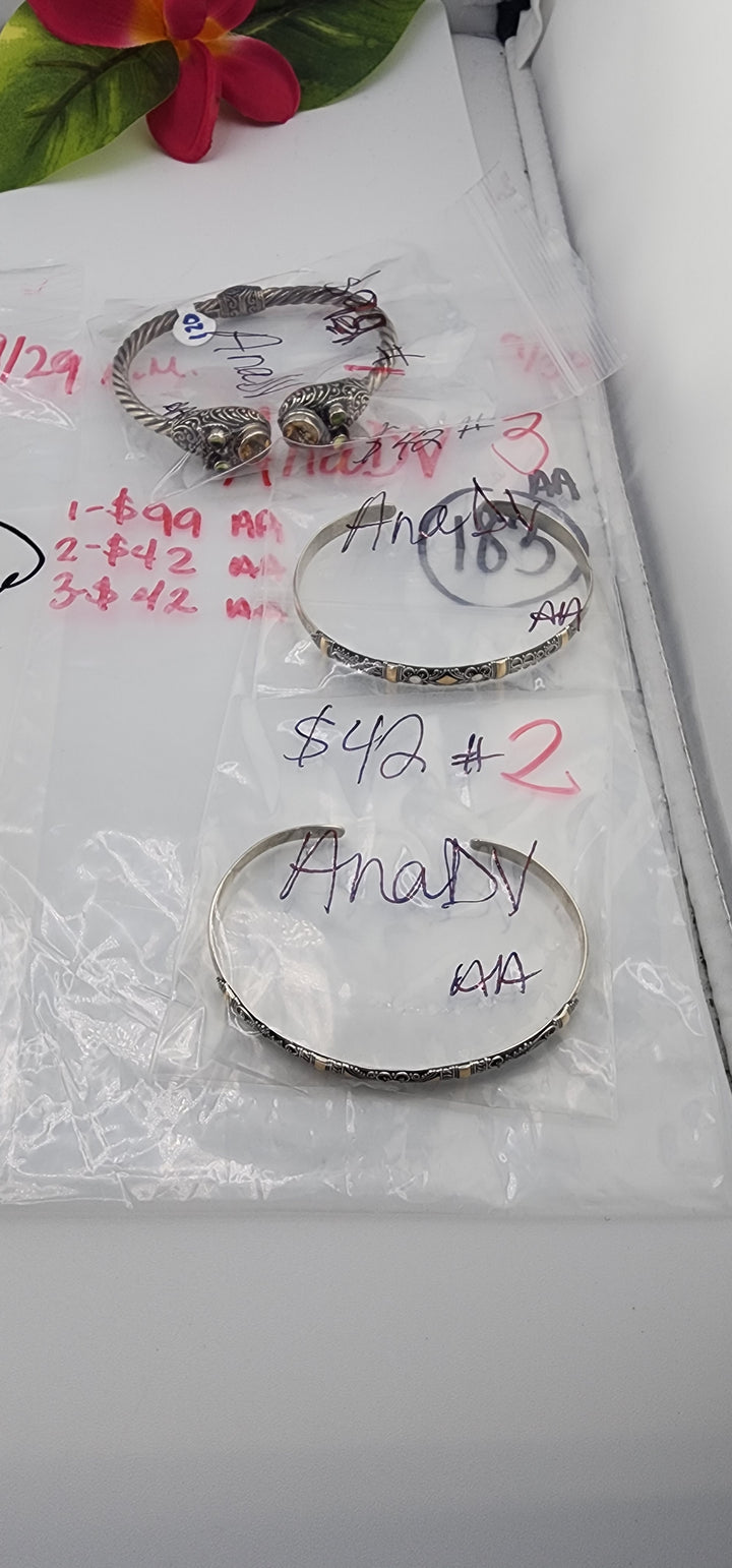 AM SHOW 48HR RESERVED FOR: AnaDV - 9/30/2025 FL tiktok Live Show - 3 Sterling Silver Items