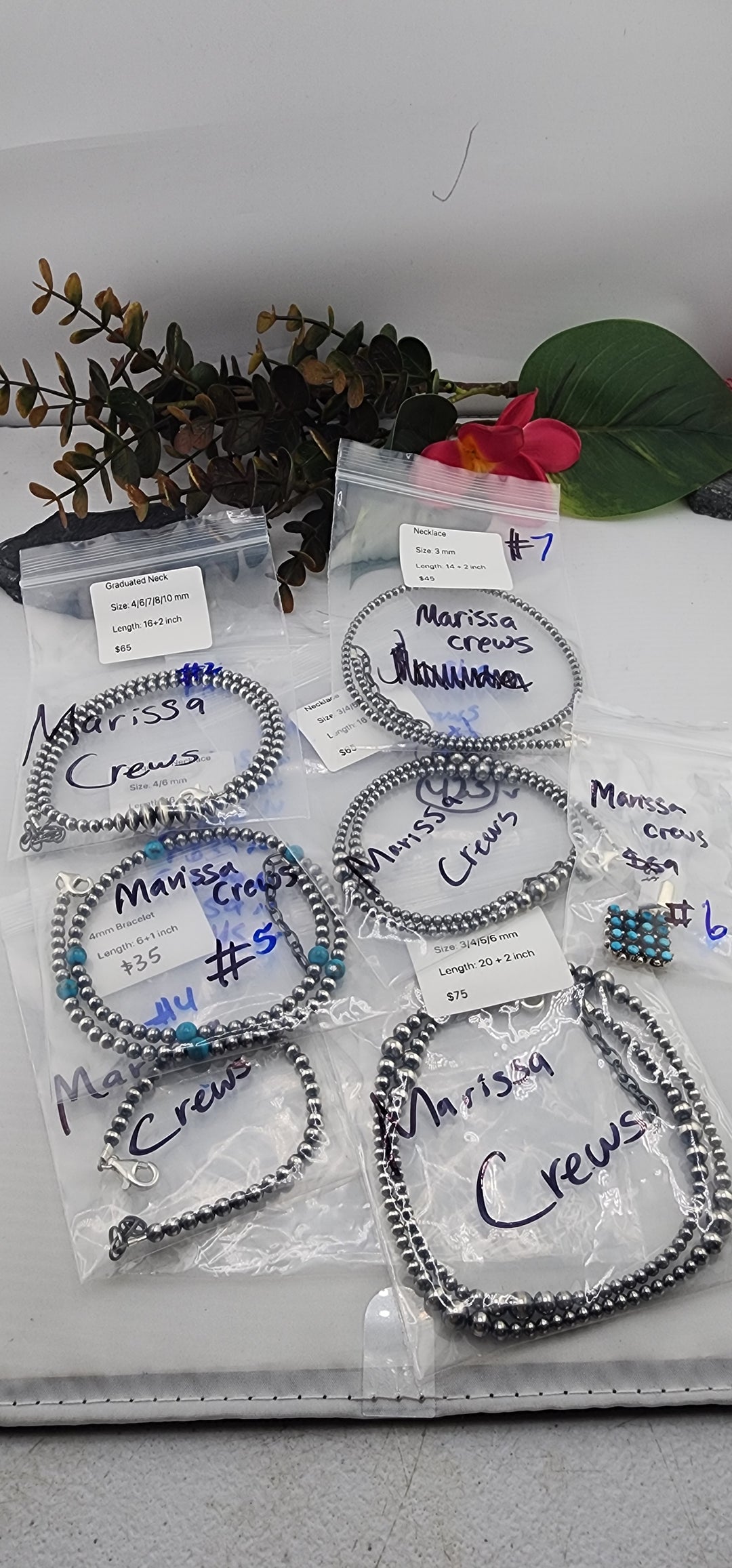 PM SHOW 48HR - RESERVED FOR:  Marissa Crews- 8/15/2025 FL tiktok Live Show -7  Sterling Silver Items