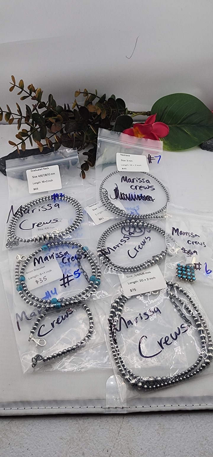 PM SHOW 48HR - RESERVED FOR:  Marissa Crews- 8/15/2025 FL tiktok Live Show -7  Sterling Silver Items