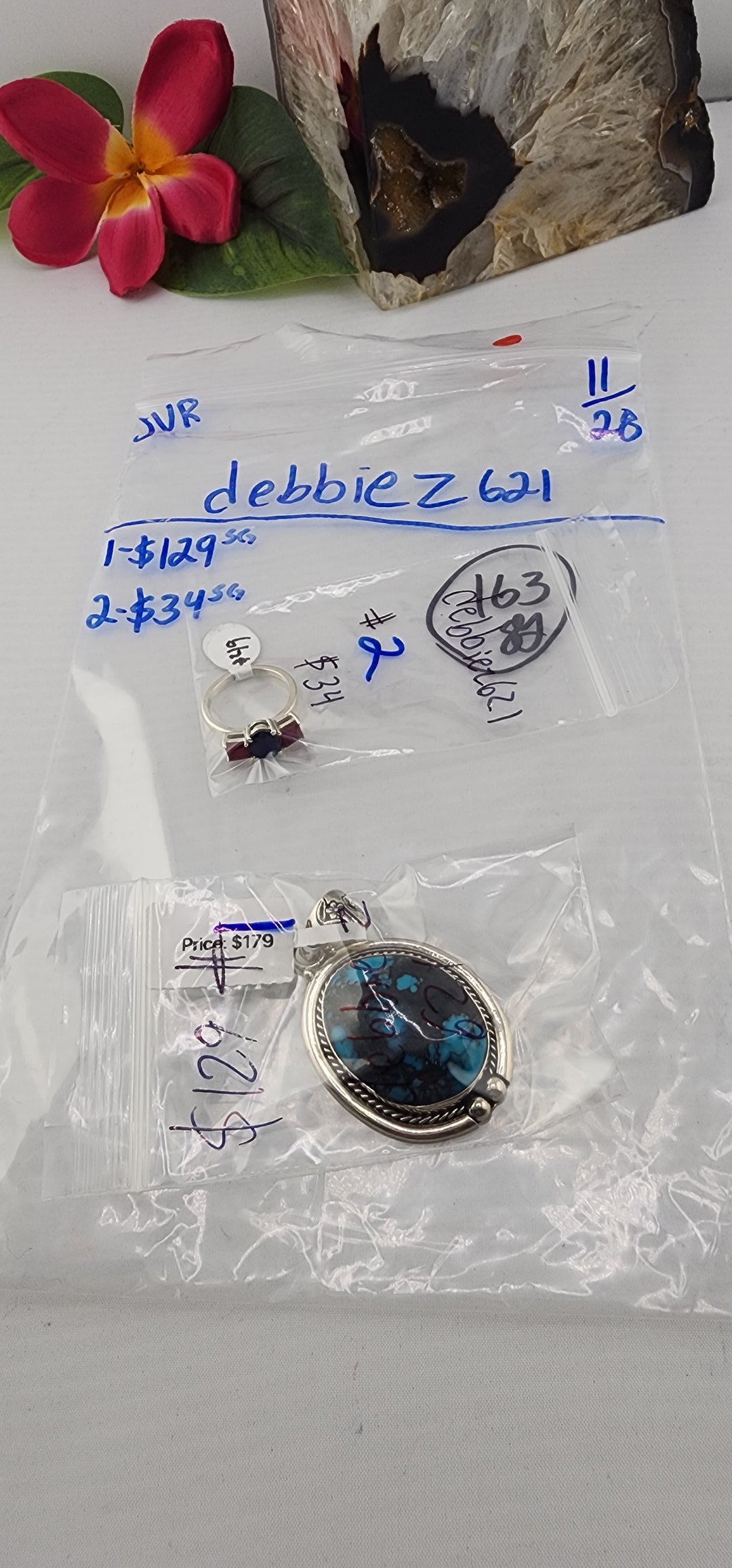 BF PM SHOW 48HR - RESERVED FOR: debbiez621 - 11/28/2025 tiktok Live Show - 2 Sterling Silver Items