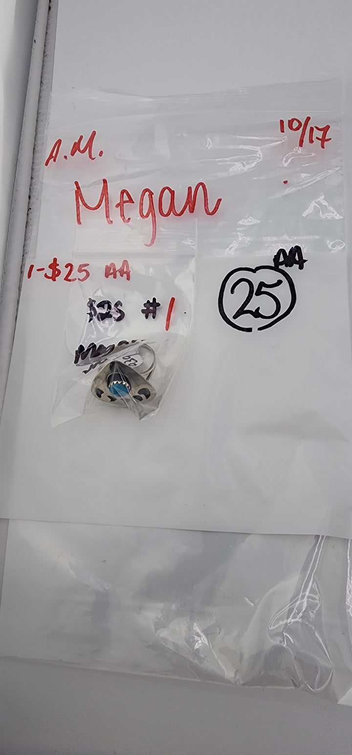 AM SHOW 48HR RESERVED FOR:  Megan  - 10/17/2025 FL tiktok Live Show -  1 Sterling Silver Items