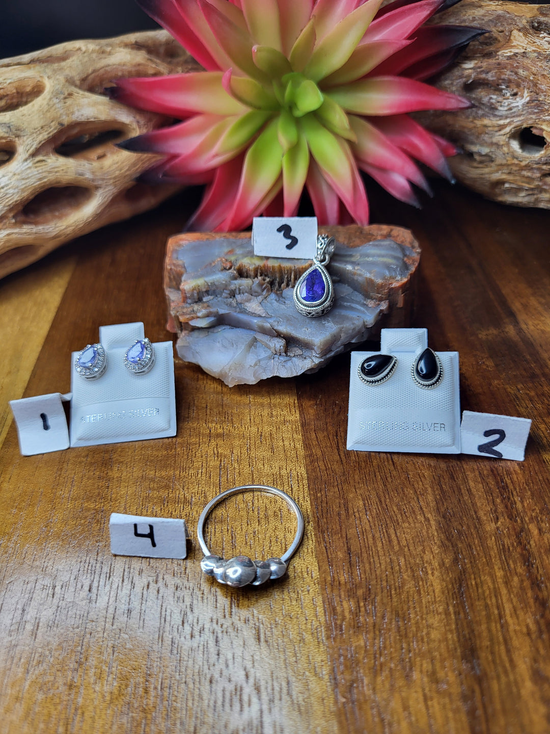 RESERVED FOR: Friday 8/1/24- 4 Sterling Silver Items