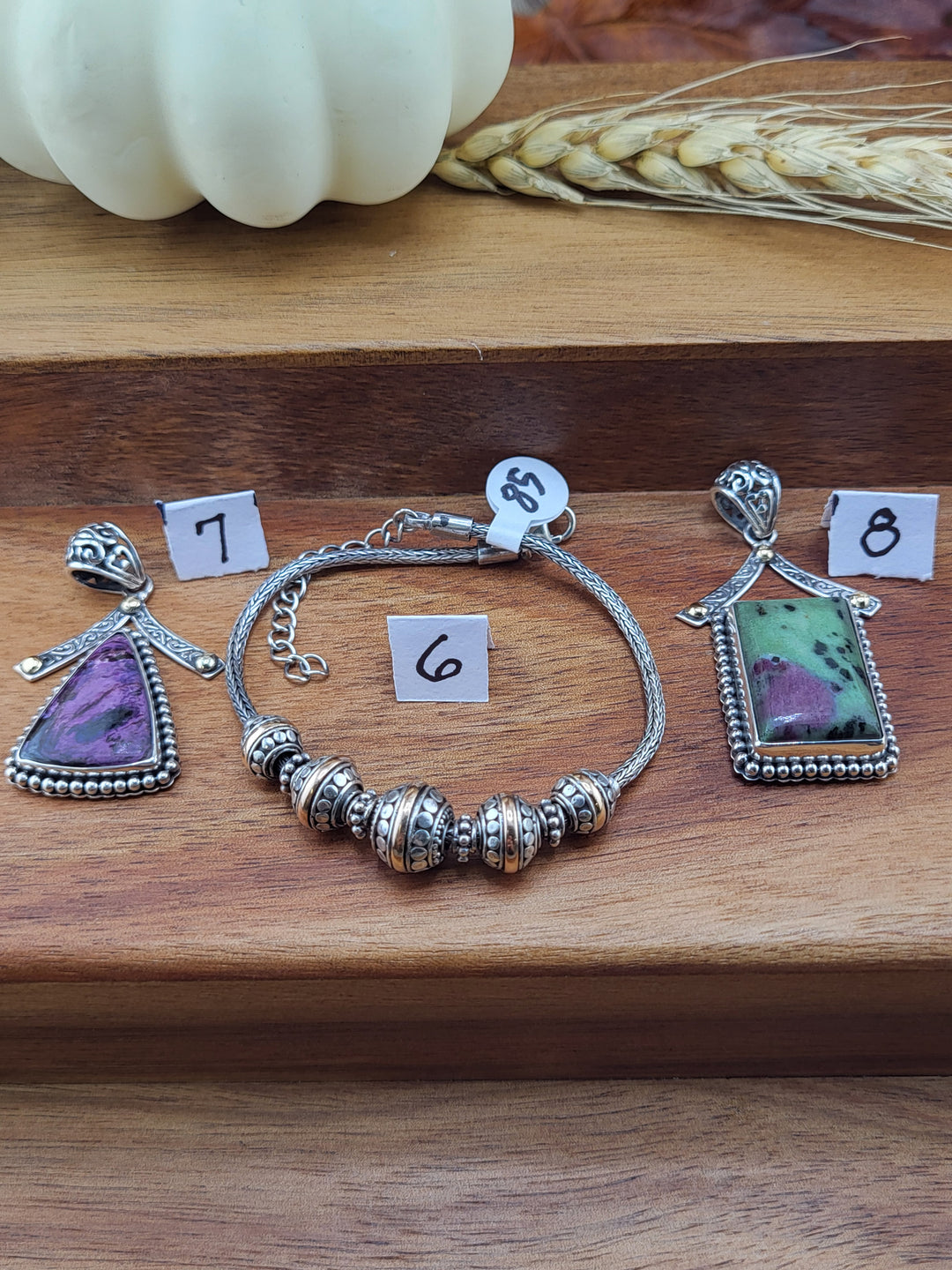 RESERVED FOR:  Debbie -10/27/2024 - 8 Sterling Silver Items