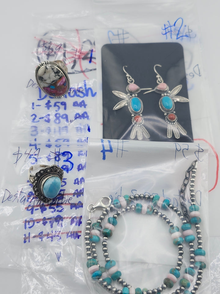 RESERVED FOR: Destash🎀Barbie (Bag 1)- 5/28/2025 tiktok Live Show - 7 Sterling Silver Items