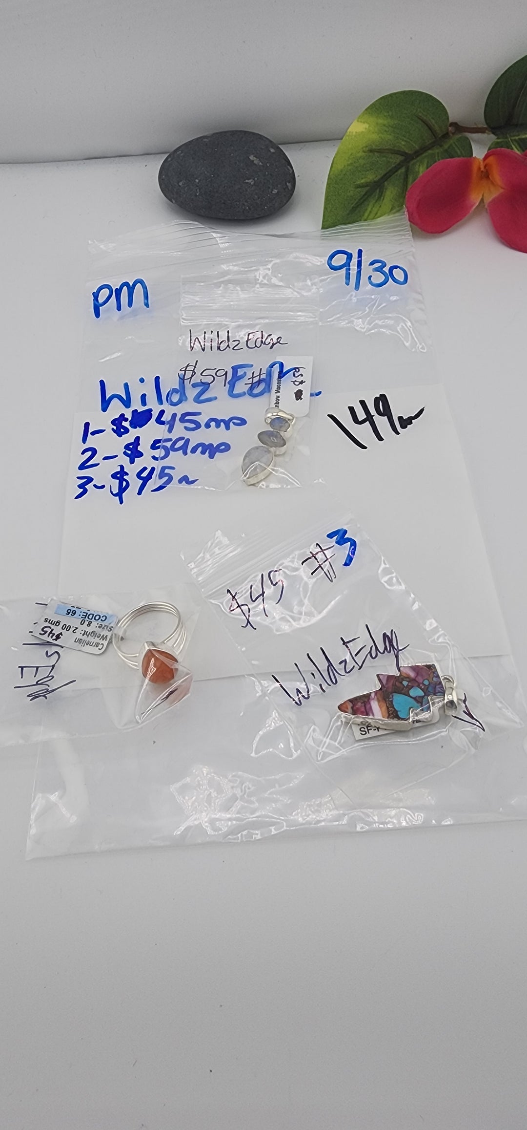 PM SHOW 48HR - RESERVED FOR: WildzEdge - 9/30/2025 FL tiktok Live Show - 3 Sterling Silver Items