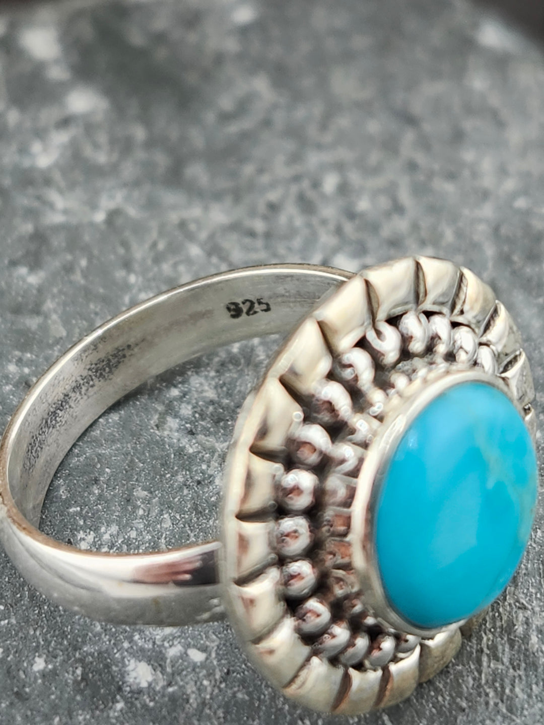 Kingman Turquoise Ring Size 5.75