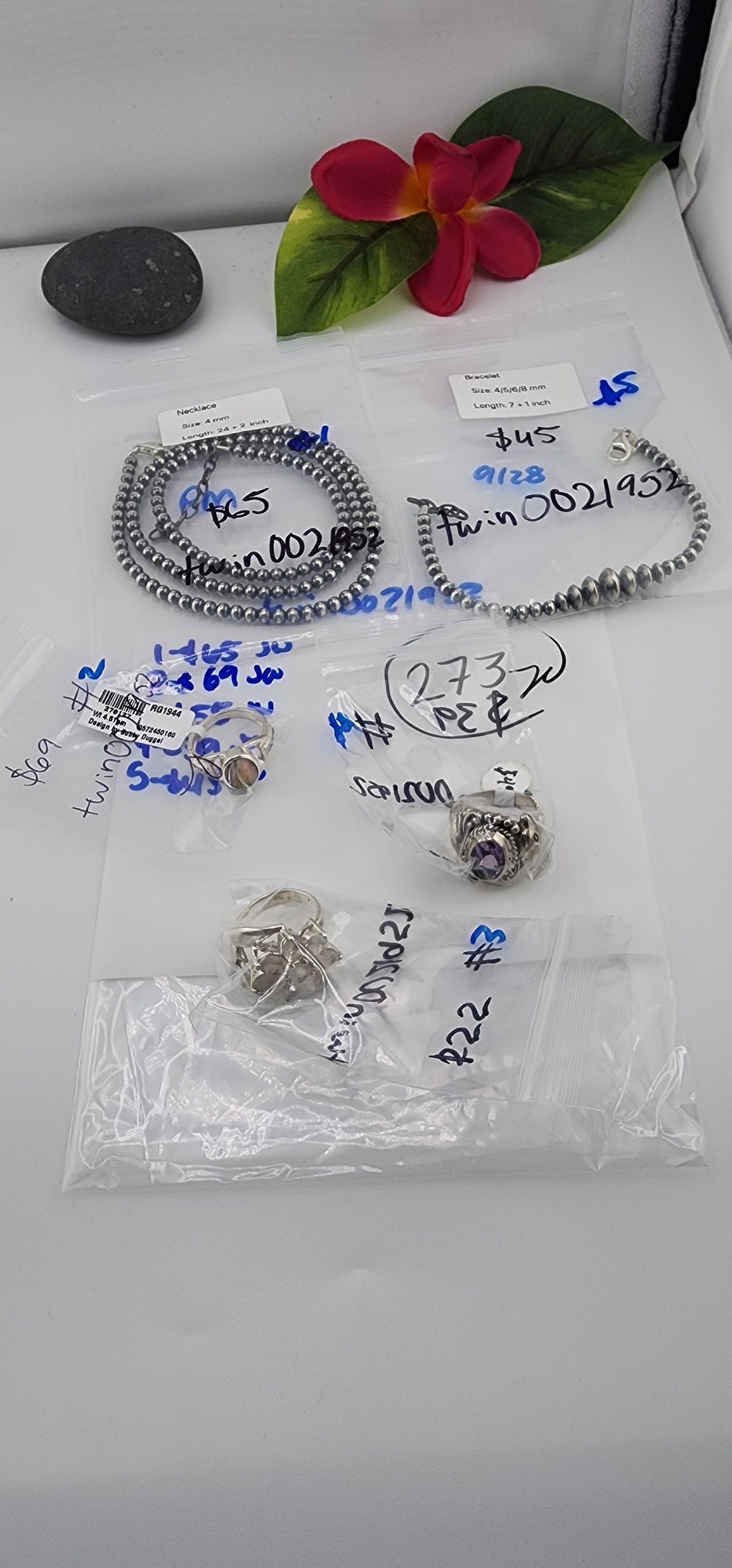 PM SHOW 48HR - RESERVED FOR: twin0021952 - 9/28/2025 FL tiktok Live Show - 5 Sterling Silver Items (Copy)