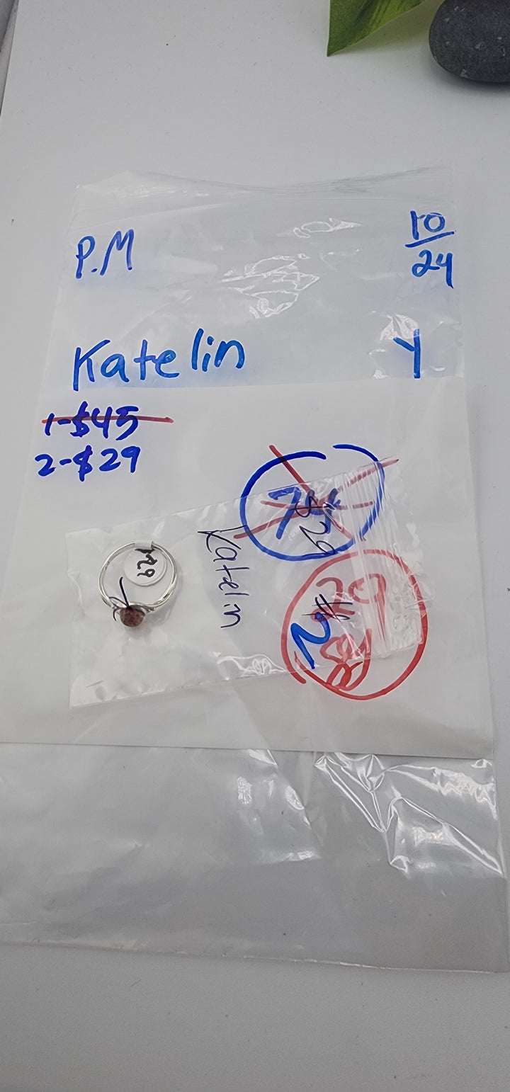 PM SHOW 48HR - RESERVED FOR: Katelin - 10/24/2025 FL tiktok Live Show - 1 Sterling Silver Items