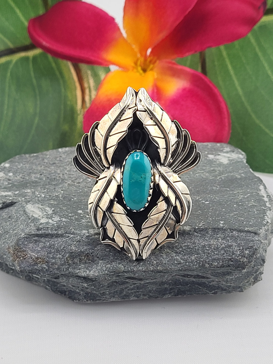 Turquoise Statement Ring Size 8.5