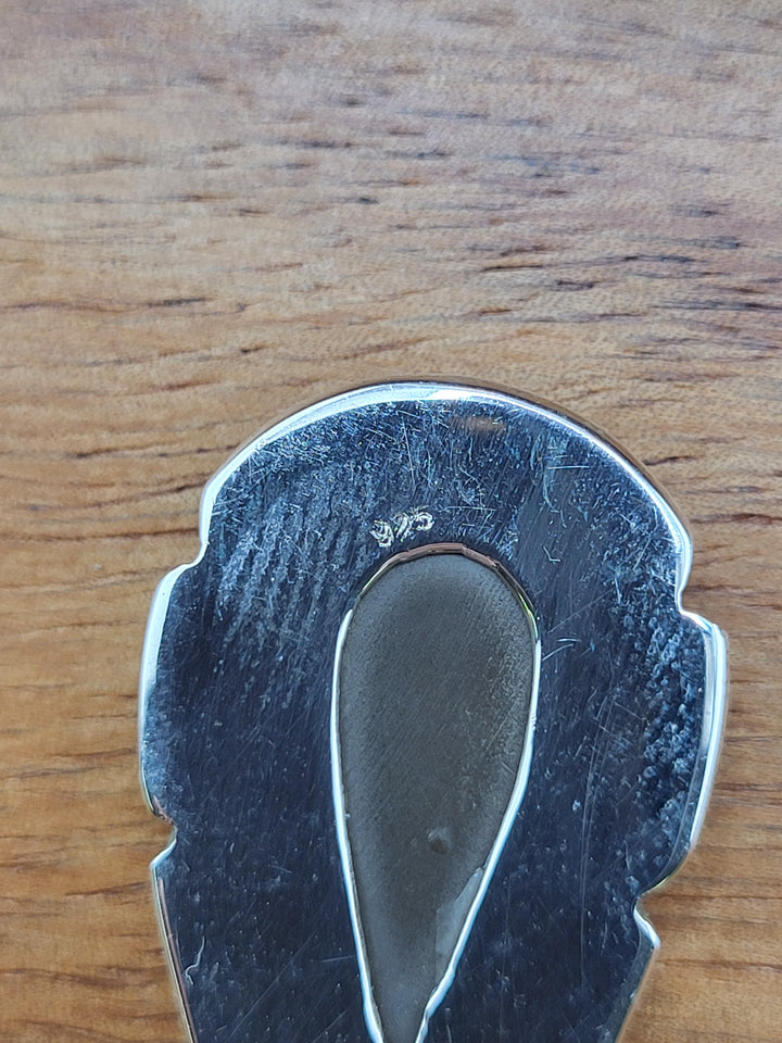 925 Sterling Silver Natural Canadian Ammonite Pendant