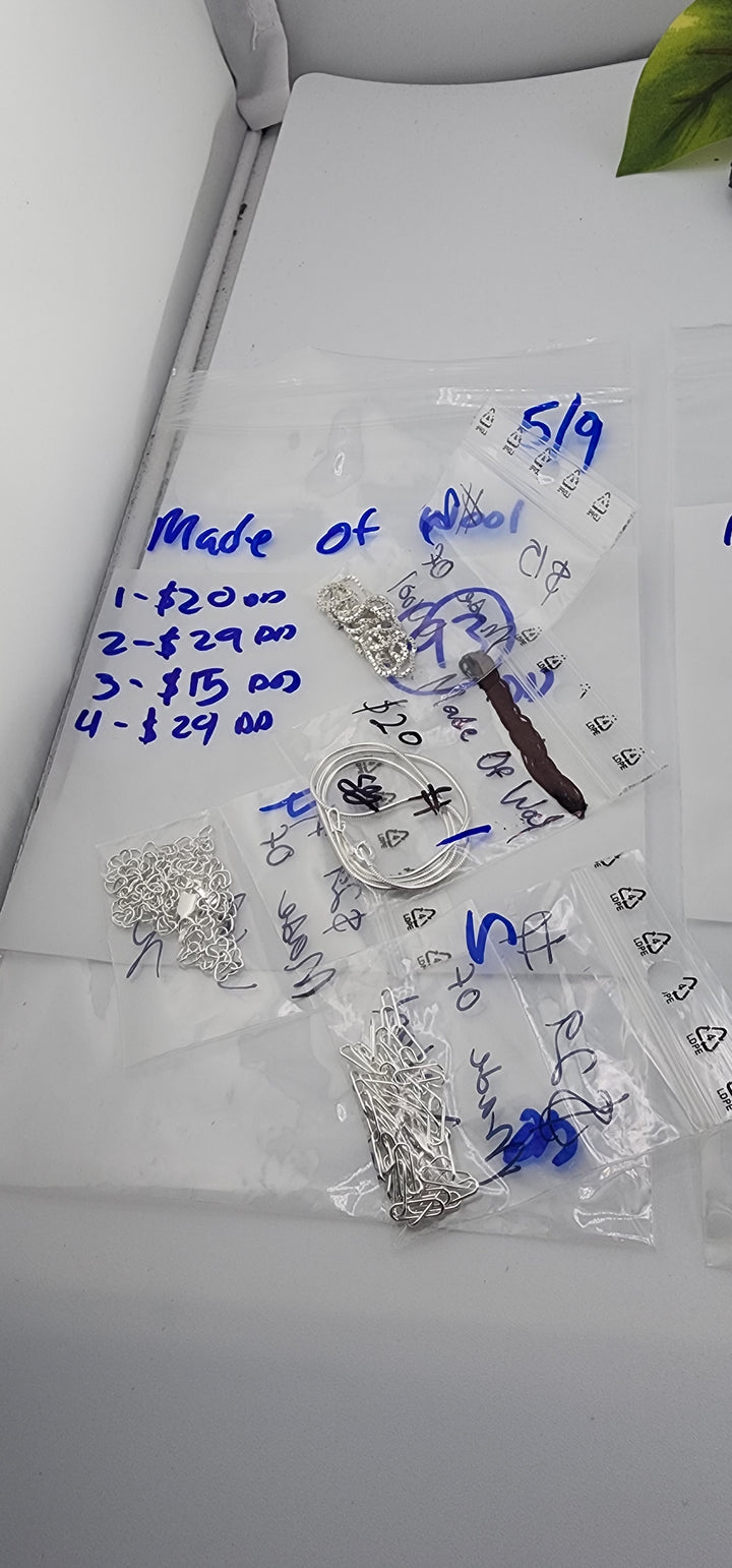 RESERVED FOR: Made Of Wool - 5/9/2025 tiktok Live Show - 4 Sterling Silver Items