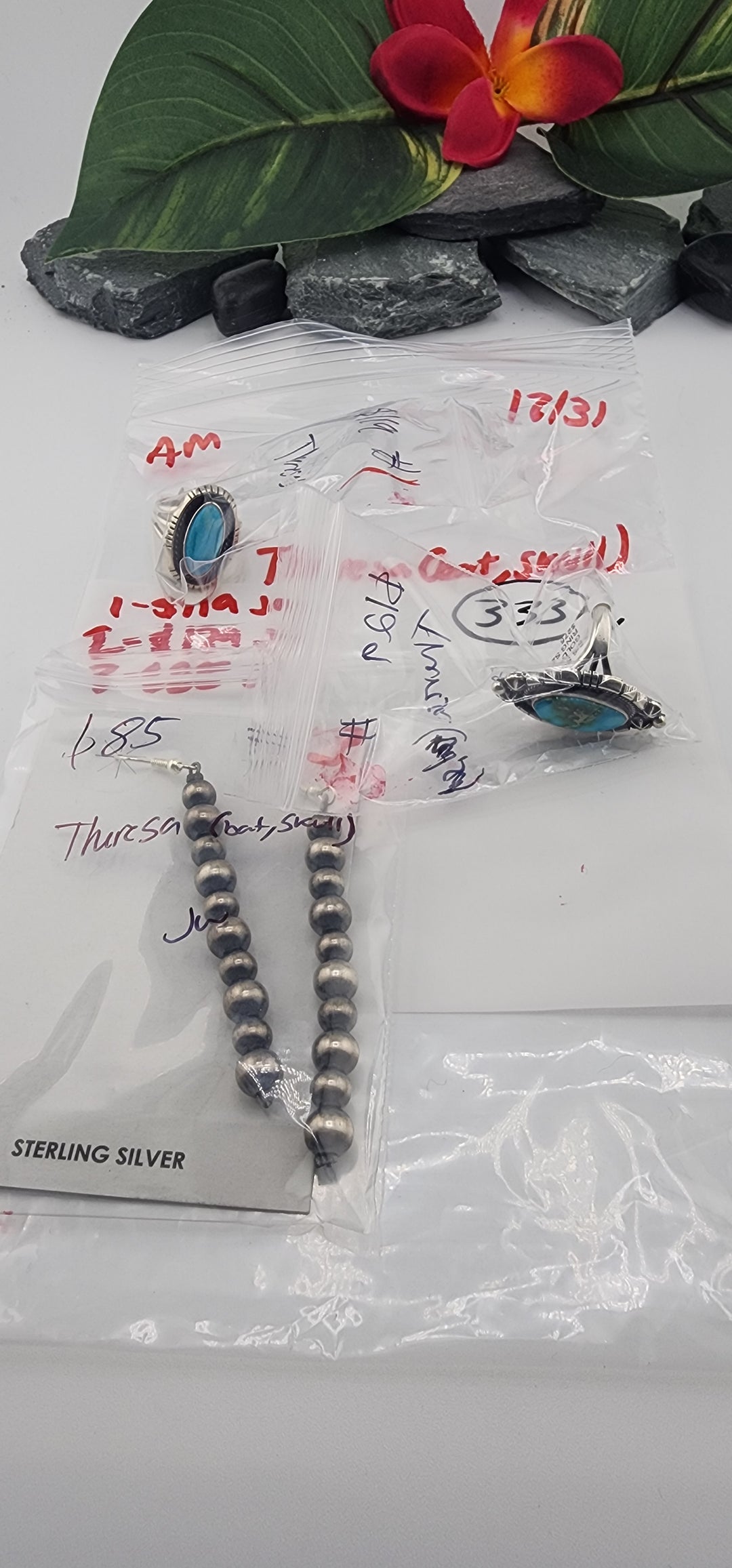 AM SHOW 48HR RESERVED FOR:  Theresa🦇💀- 12/31/2025 FL tiktok Live Show -3 Sterling Silver Items