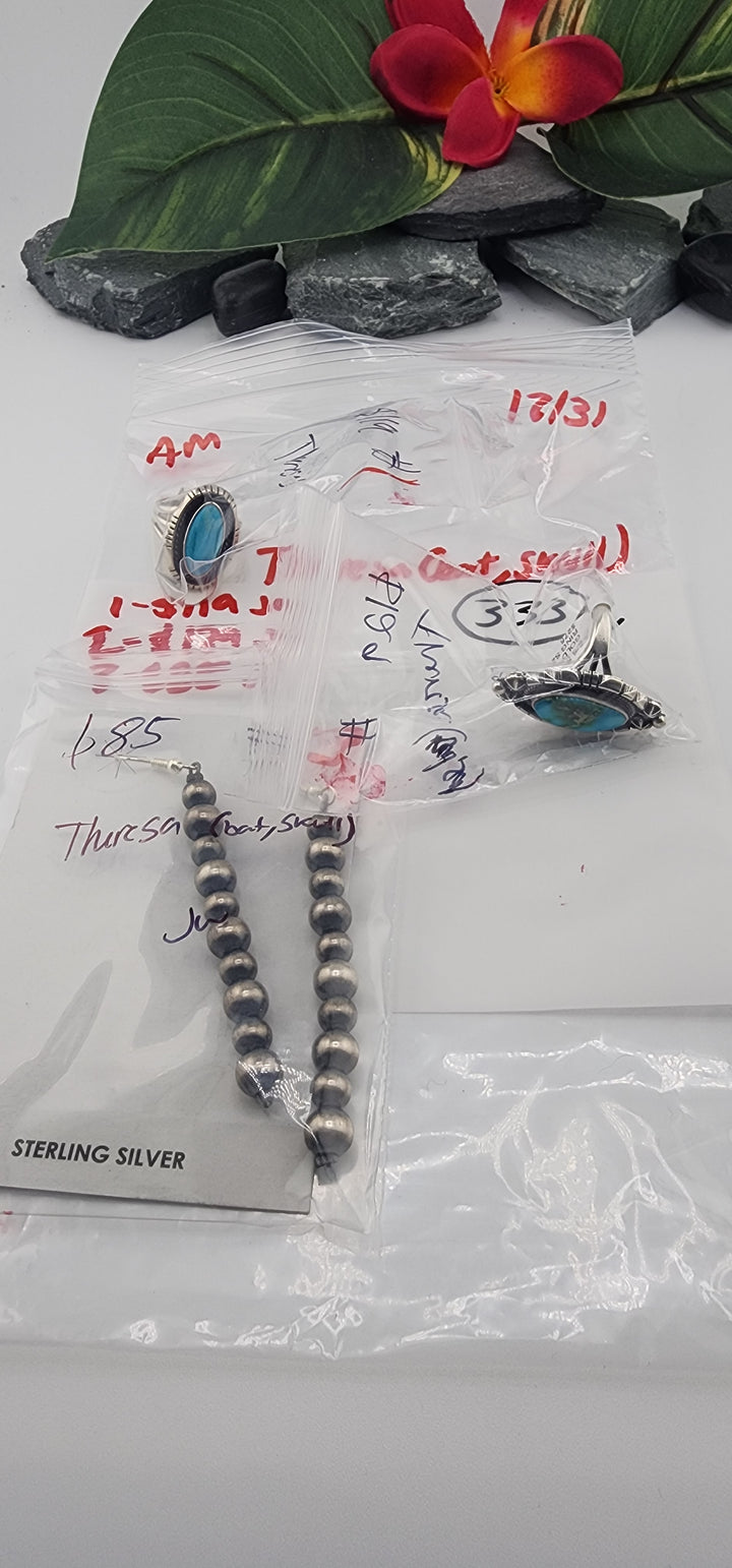 AM SHOW 48HR RESERVED FOR:  Theresa🦇💀- 12/31/2025 FL tiktok Live Show -3 Sterling Silver Items