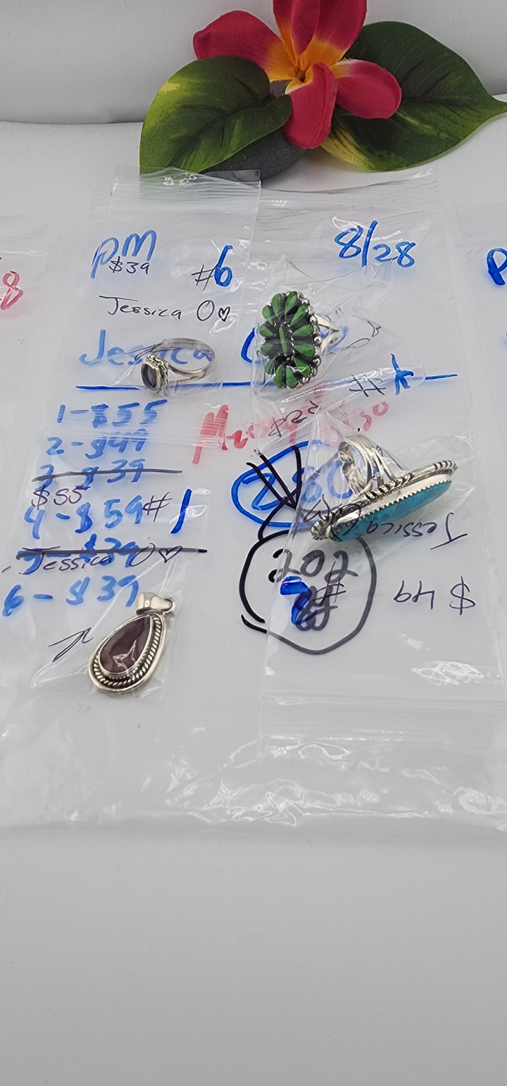 PM SHOW 48HR - RESERVED FOR: Jessica O❤️ - 8/28/2025 FL tiktok Live Show - 4 Sterling Silver Items