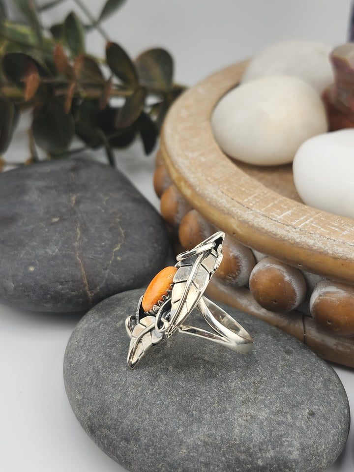 Turquoise & 925 Sterling Silver Ring Size 8.5