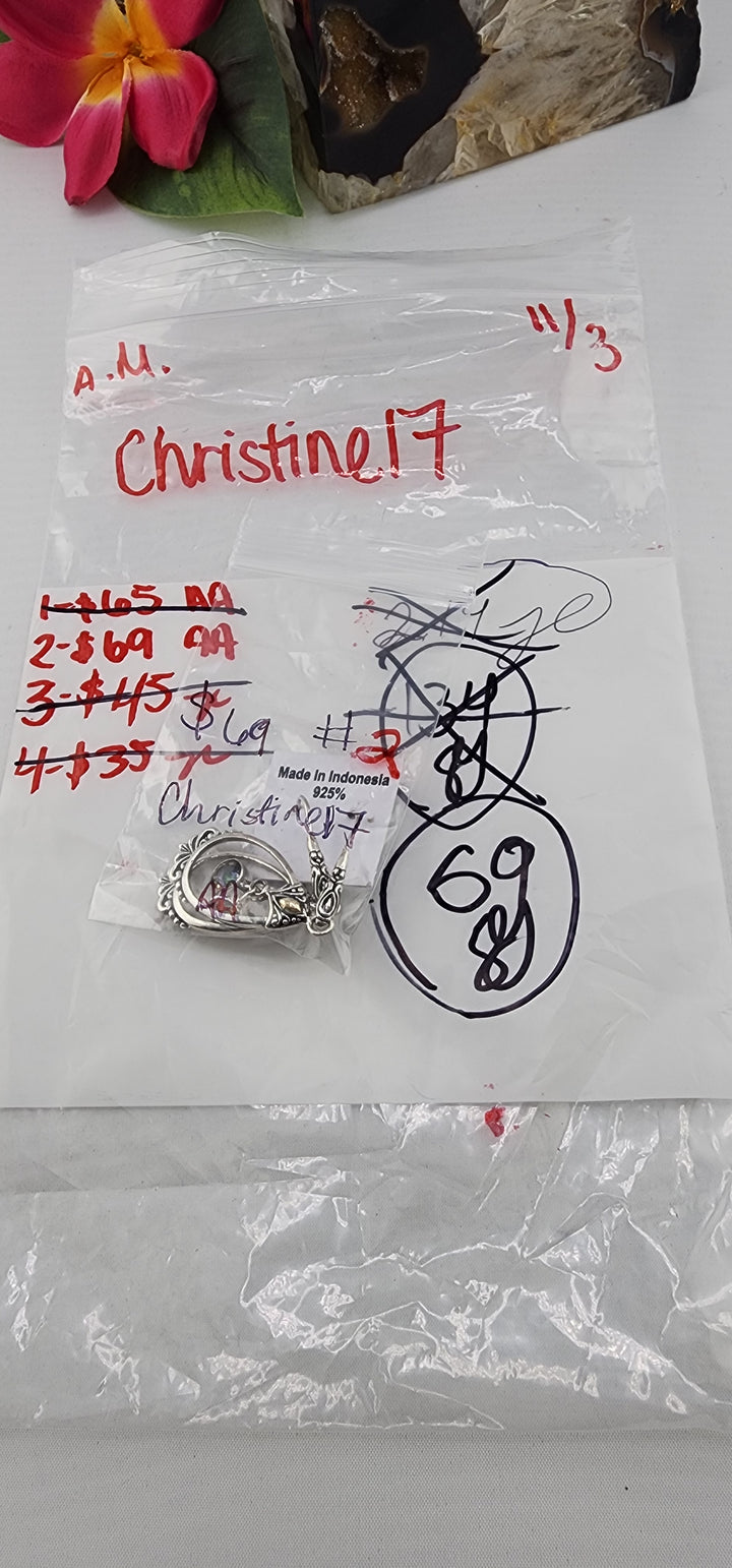 AM SHOW 48HR RESERVED FOR: Christine17  - 11/3/2025 FL tiktok Live Show - 1 Sterling Silver Items