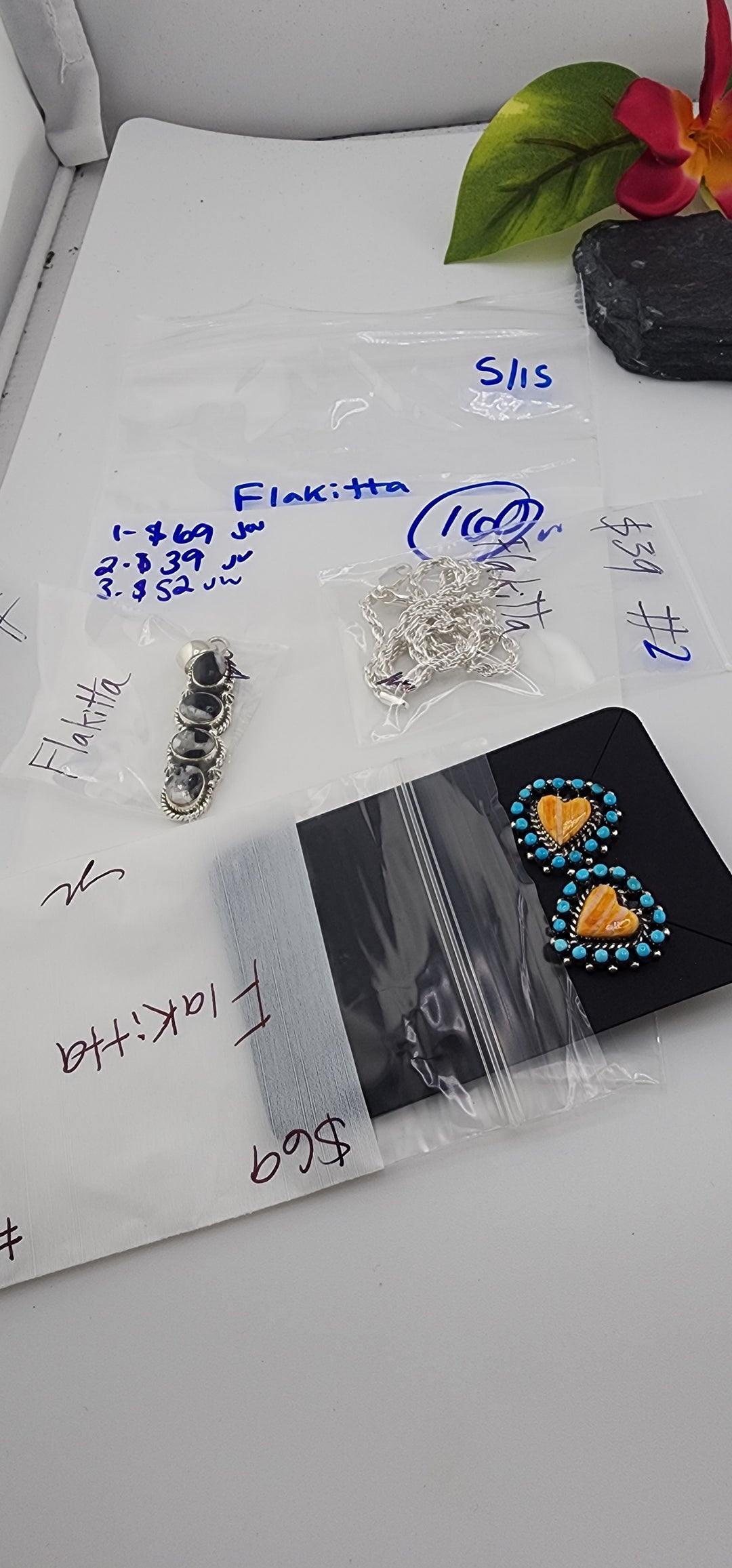 RESERVED FOR:  Flakitta- 5/15/2025 tiktok Live Show - 3 Sterling Silver Items