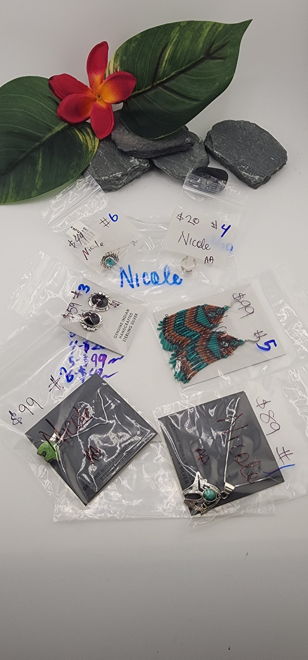 PM SHOW 48HR - RESERVED FOR: Nicole - 12/20/2025 tiktok Live Show - 6 Sterling Silver Items