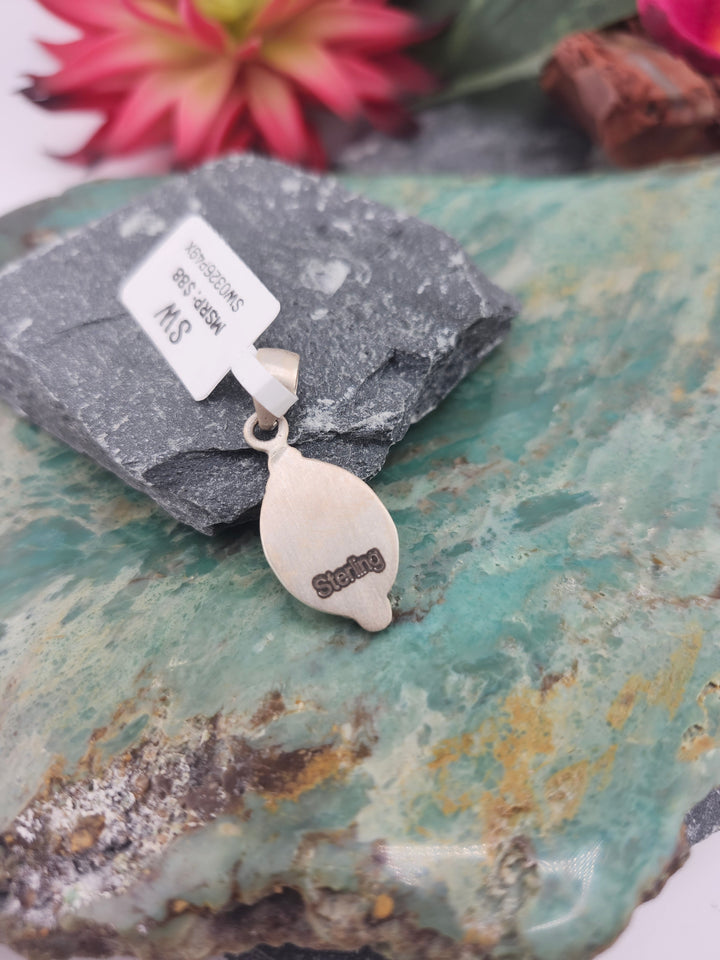 Southwest 925 Sterling Silver Sonoran Gold Pendant