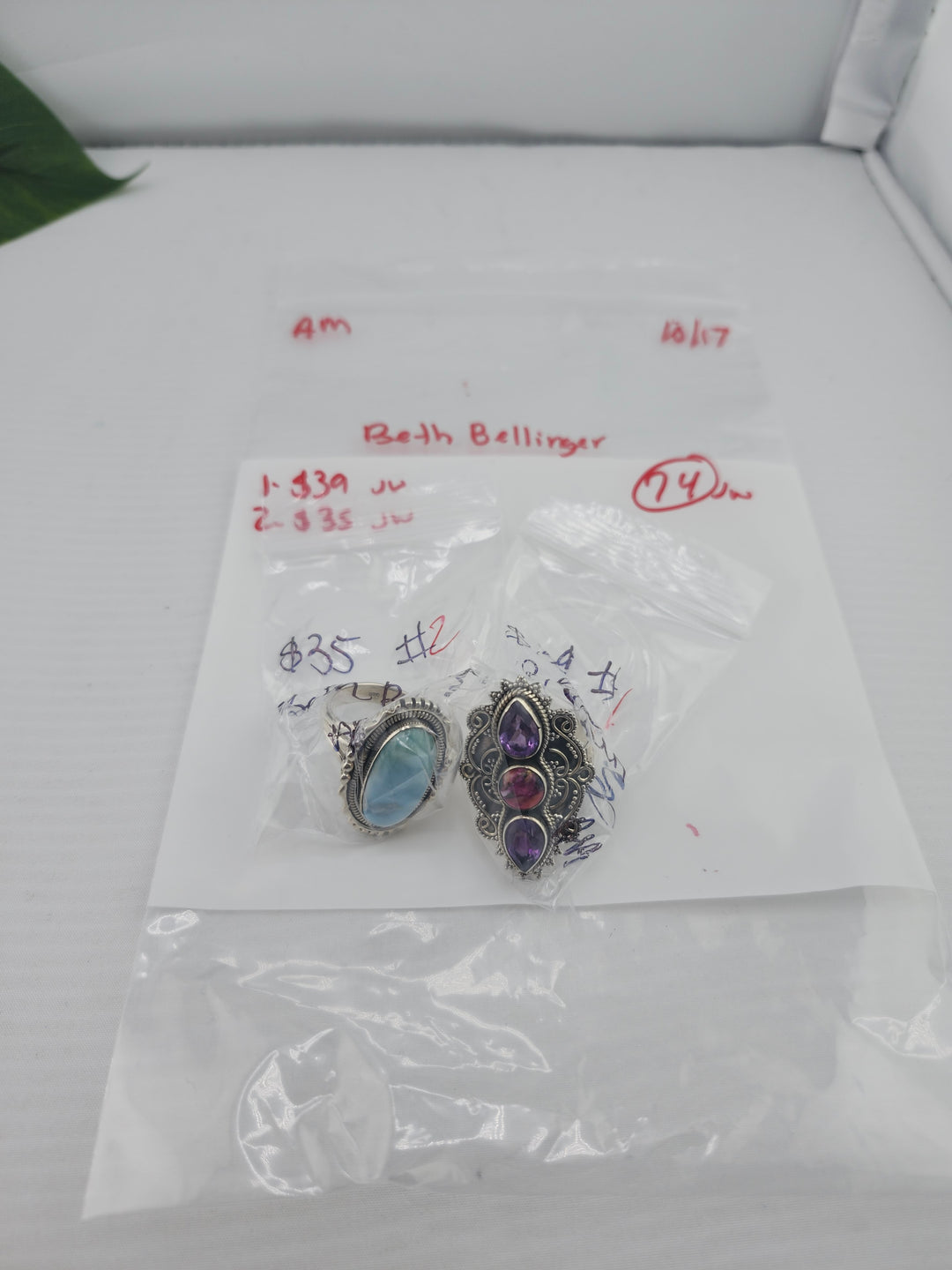 AM SHOW 48HR RESERVED FOR:  Beth Bellringer - 10/17/2025 FL tiktok Live Show - 2  Sterling Silver Items